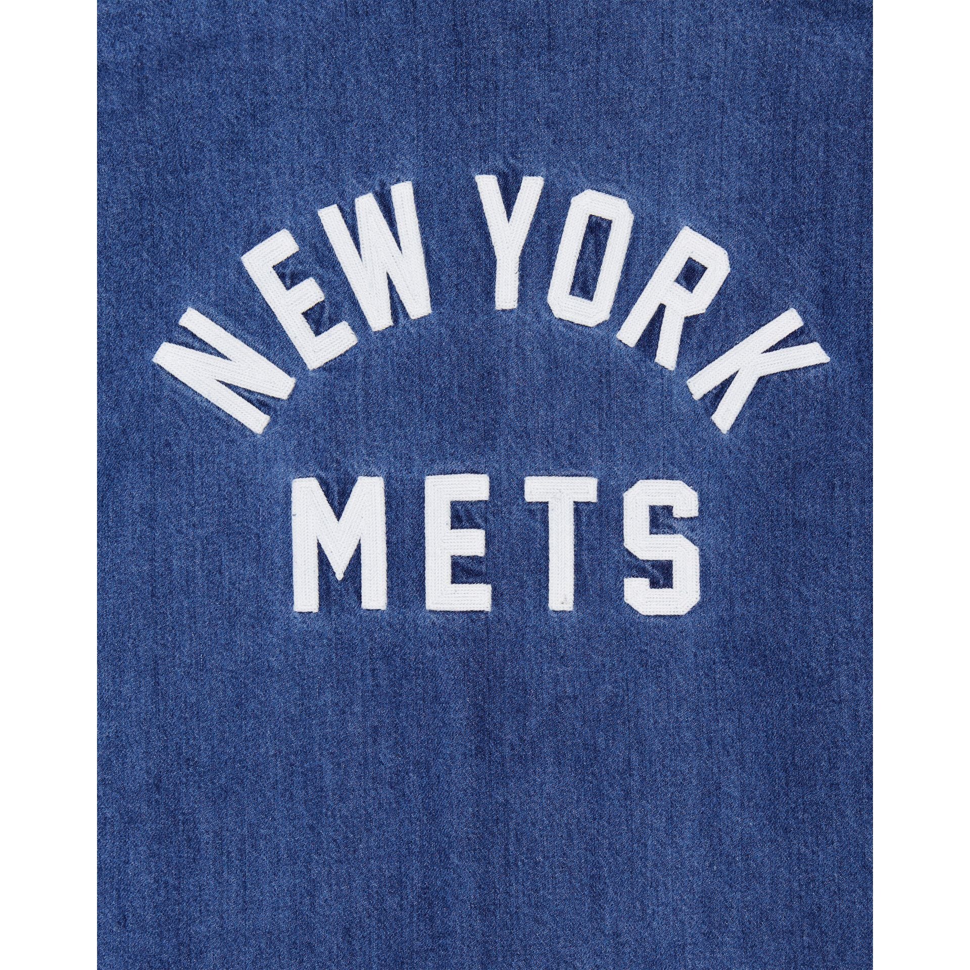 New York Mets Denim Coach Jacket - Image 5
