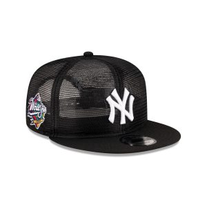 New York Yankees Black Mesh 9FIFTY Snapback Hat