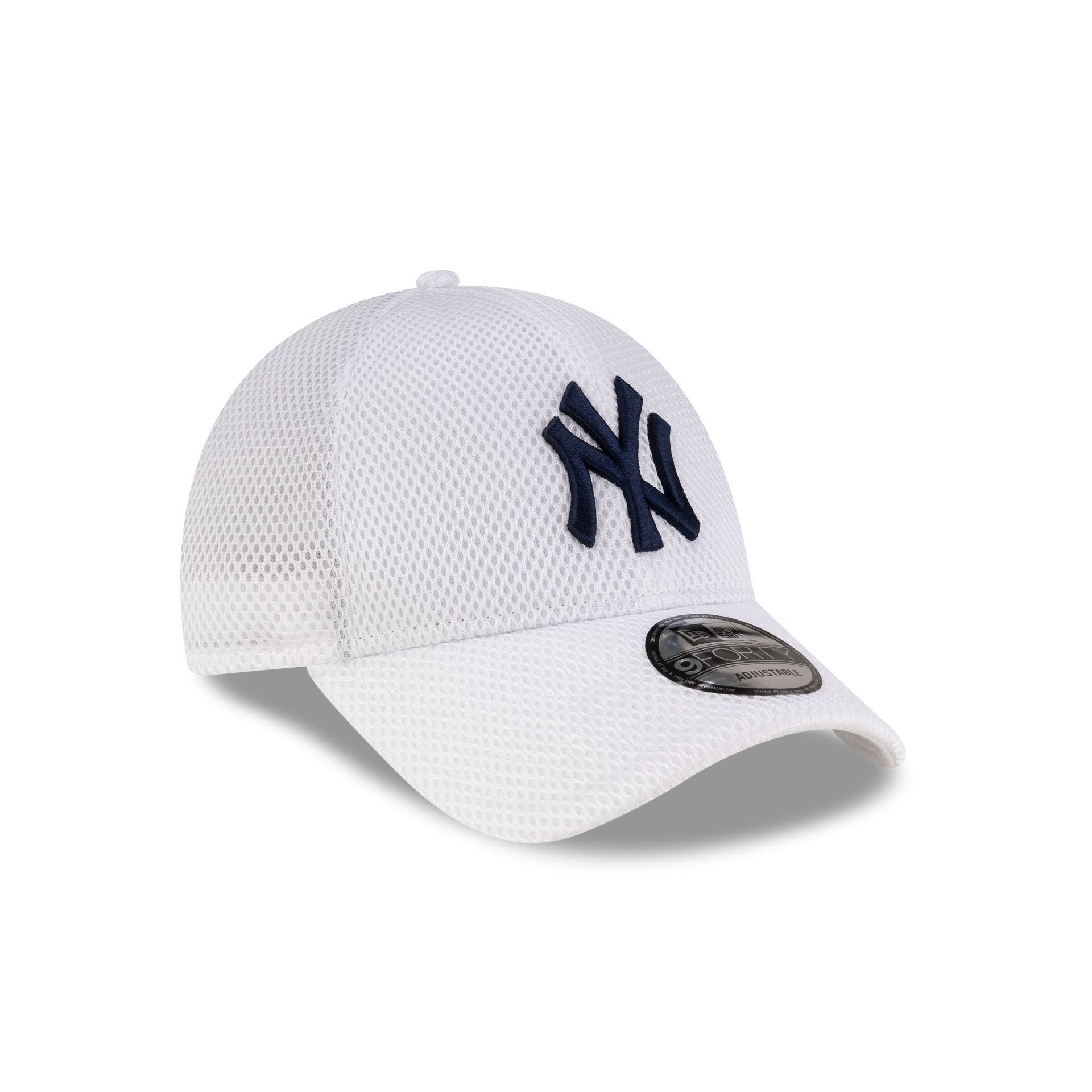New York Yankees Air Mesh White 9FORTY Strapback Hat - Image 3