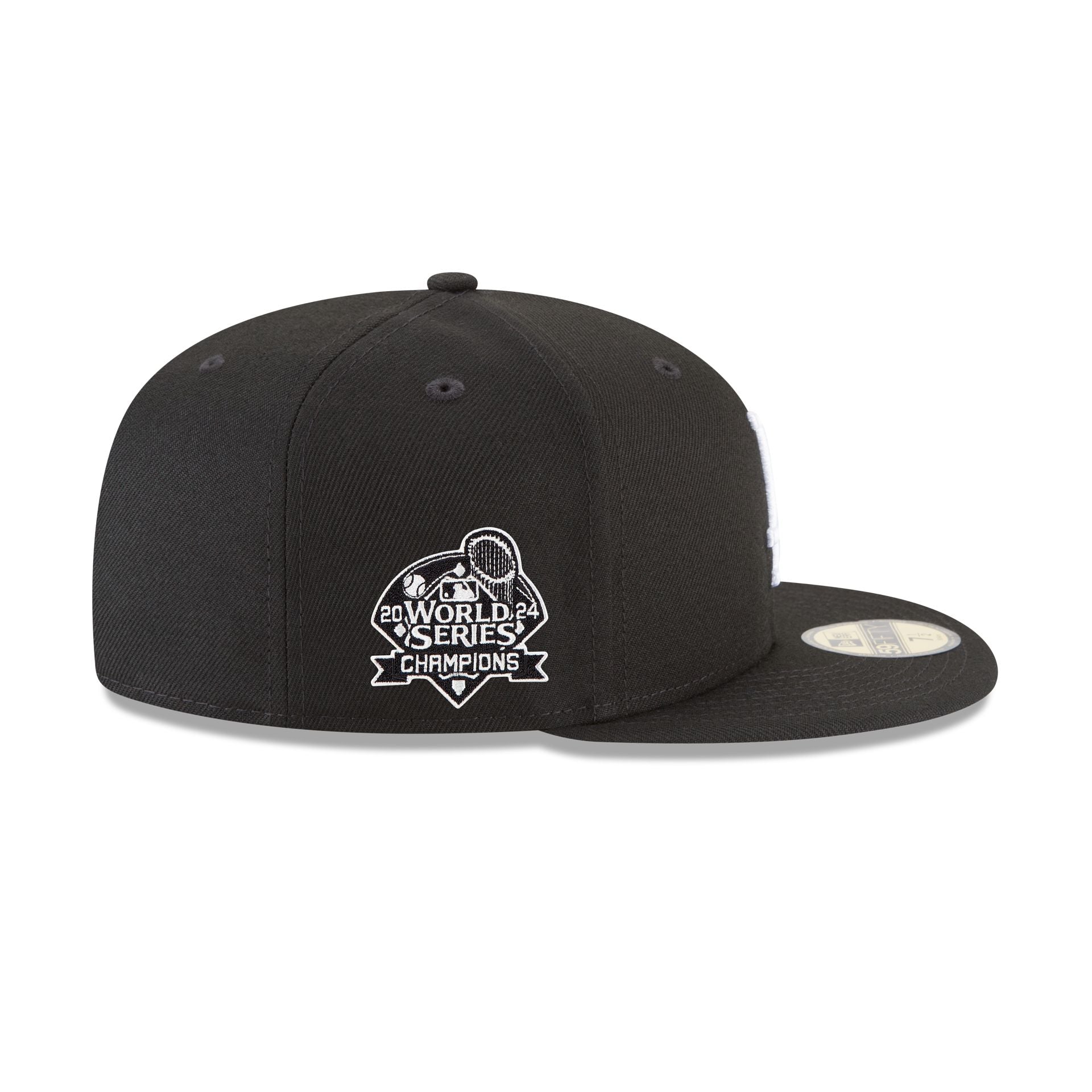 Los Angeles Dodgers World Series Champions Black 59FIFTY Fitted Hat - Image 4