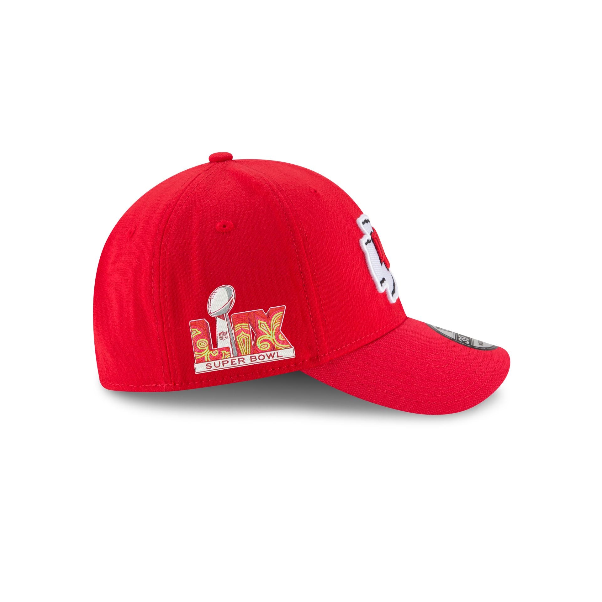 Kansas City Chiefs Super Bowl LIX Participation Side Patch 39THIRTY Stretch Fit Hat - Image 4