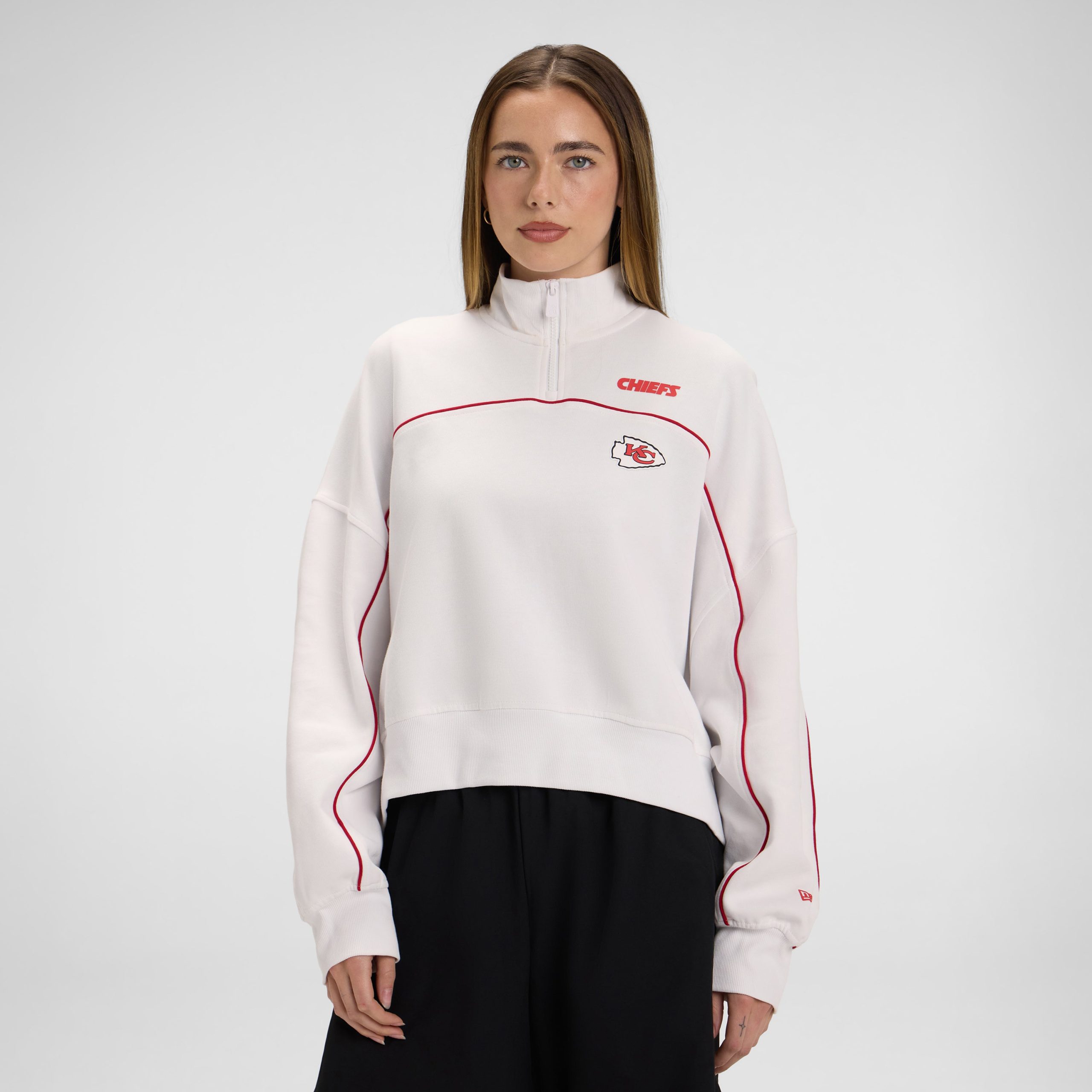 Buffalo Bills 2025 Functional Fandom Women's Quarter Zip - Image 4