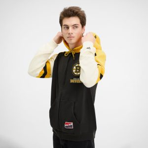 Boston Bruins Throwback Zipper Hoodie