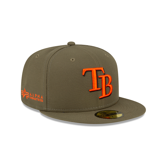 Alpha Industries X Tampa Bay Rays Green 59FIFTY Fitted Hat - Image 3