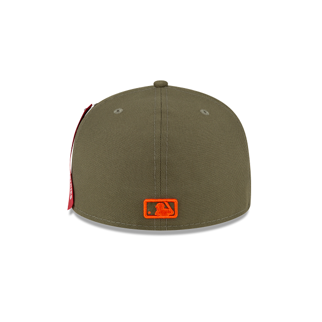 Alpha Industries X Cincinnati Reds Green 59FIFTY Fitted Hat - Image 6