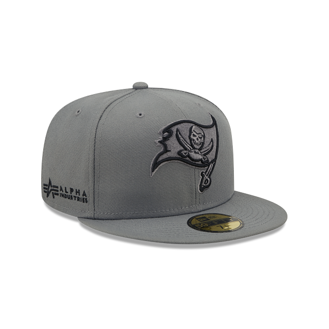 Alpha Industries X Tampa Bay Buccaneers Gray 59FIFTY Fitted Hat - Image 3