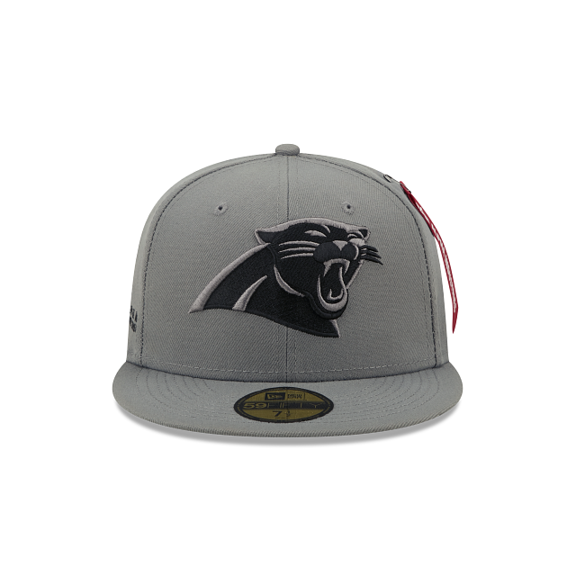 Alpha Industries X Carolina Panthers Gray 59FIFTY Fitted Hat - Image 2