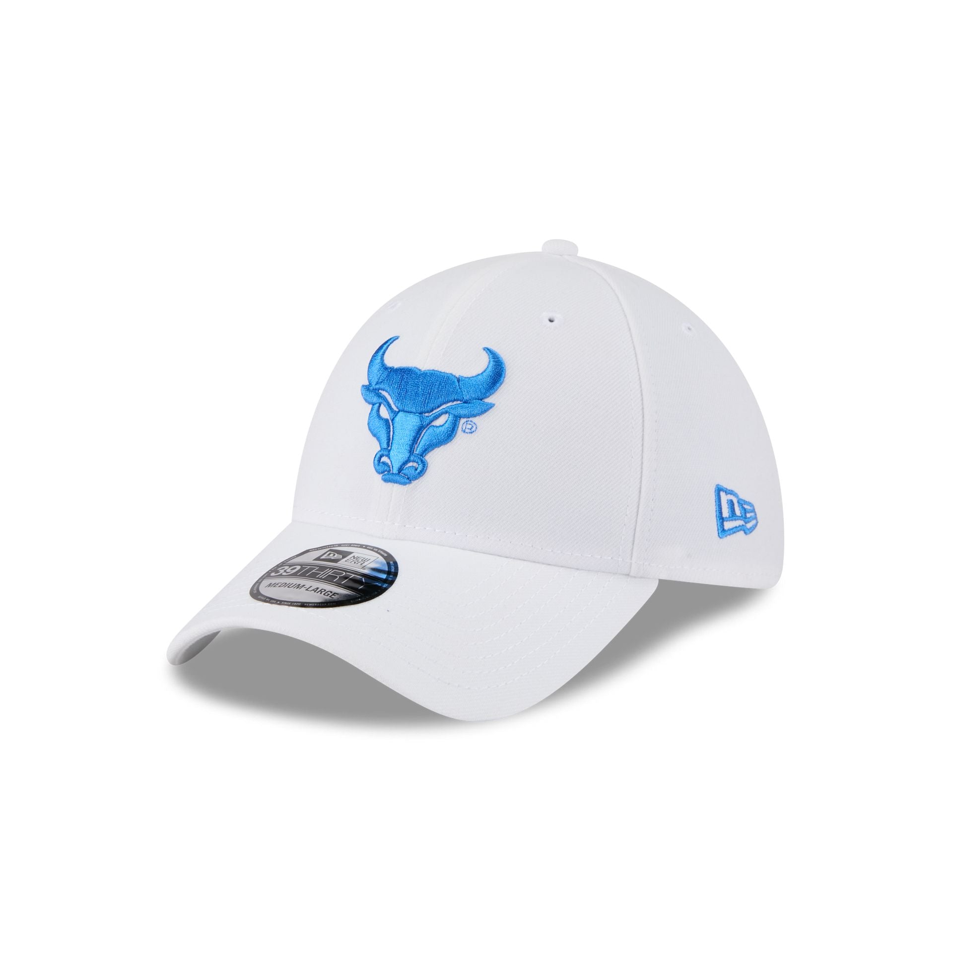 Buffalo Bulls Optic White 39THIRTY Stretch Fit Hat