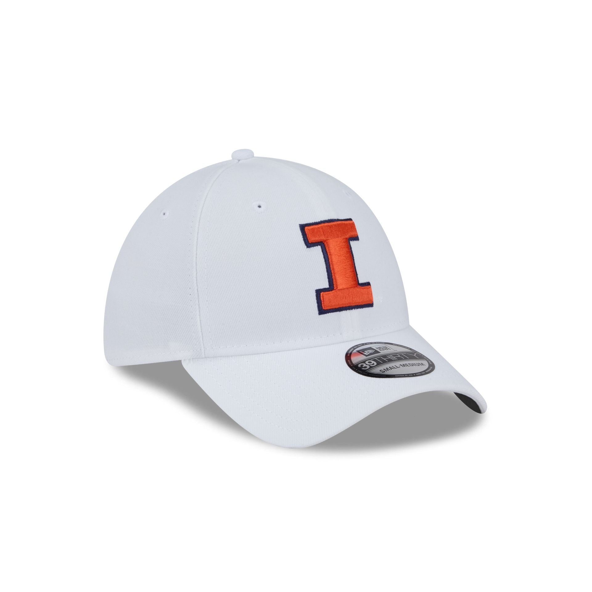 Illinois Fighting Illini Optic White 39THIRTY Stretch Fit Hat - Image 3