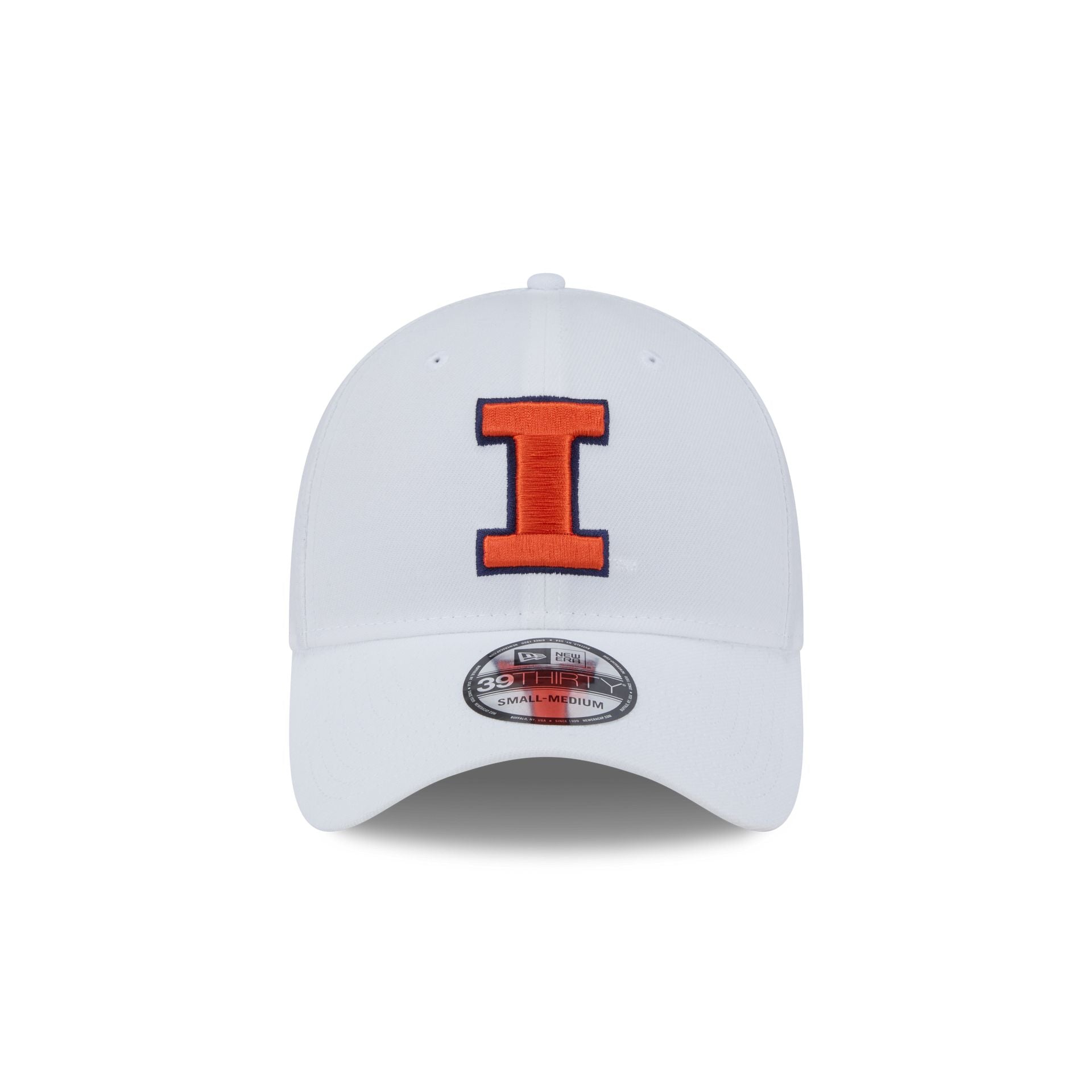 Illinois Fighting Illini Optic White 39THIRTY Stretch Fit Hat - Image 2