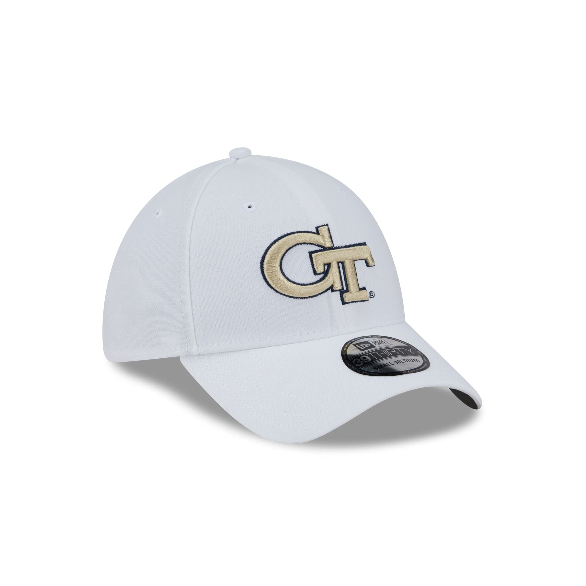 Georgia Tech Yellow Jackets Optic White 39THIRTY Stretch Fit Hat - Image 3