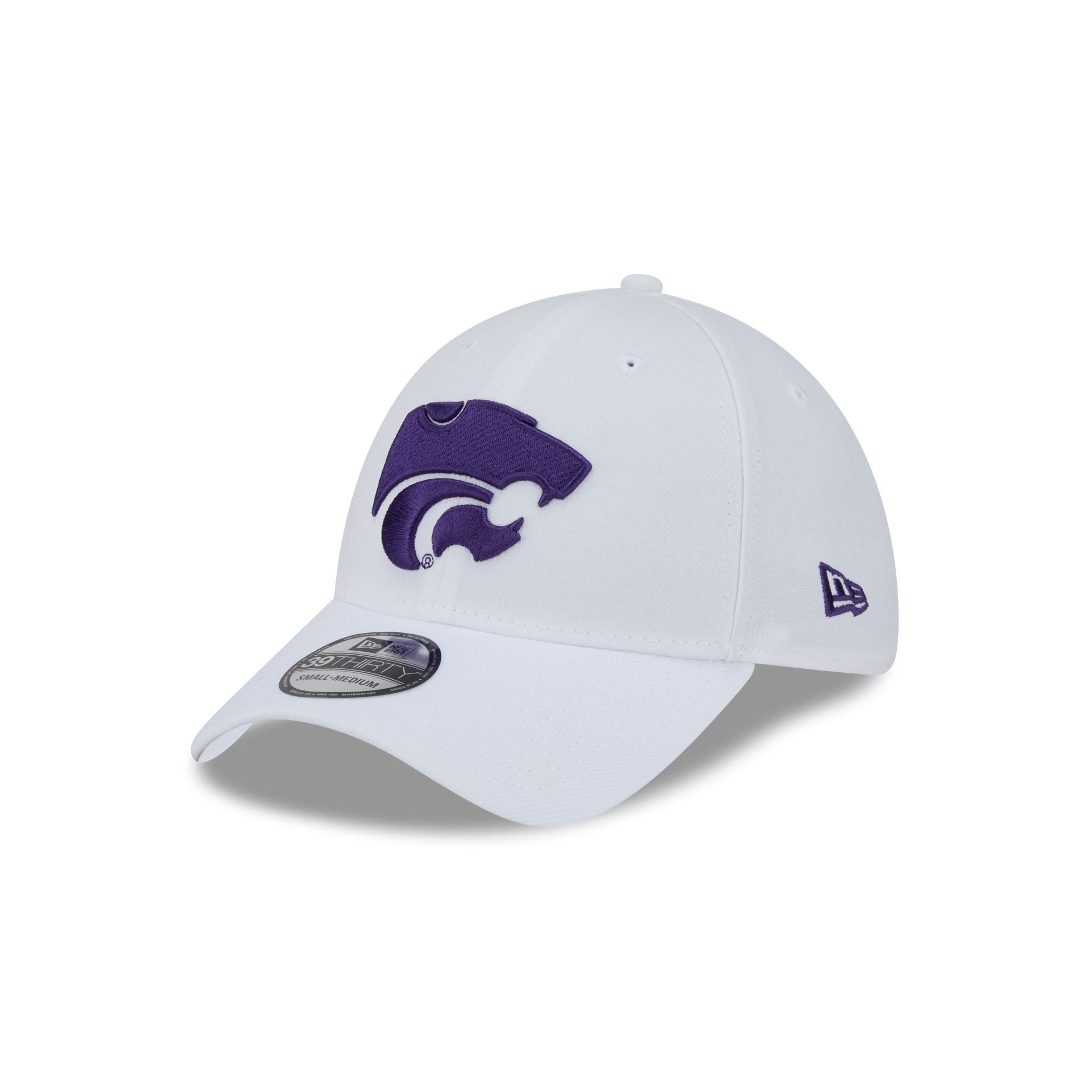 Kansas State Wildcats Optic White 39THIRTY Stretch Fit Hat