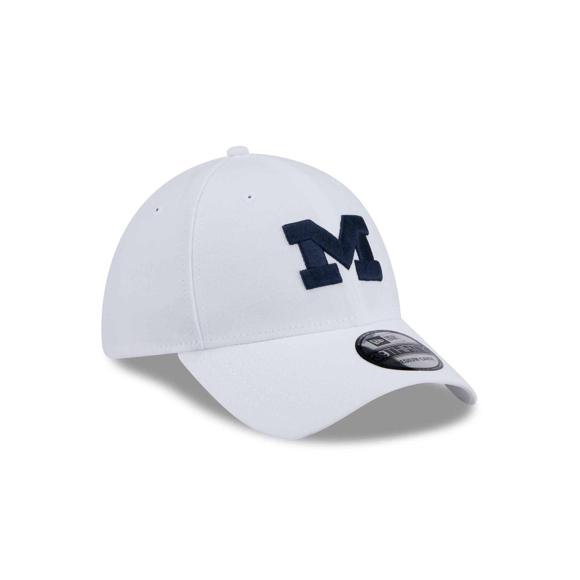 Michigan Wolverines Chrome 39THIRTY Stretch Fit Hat - Image 3
