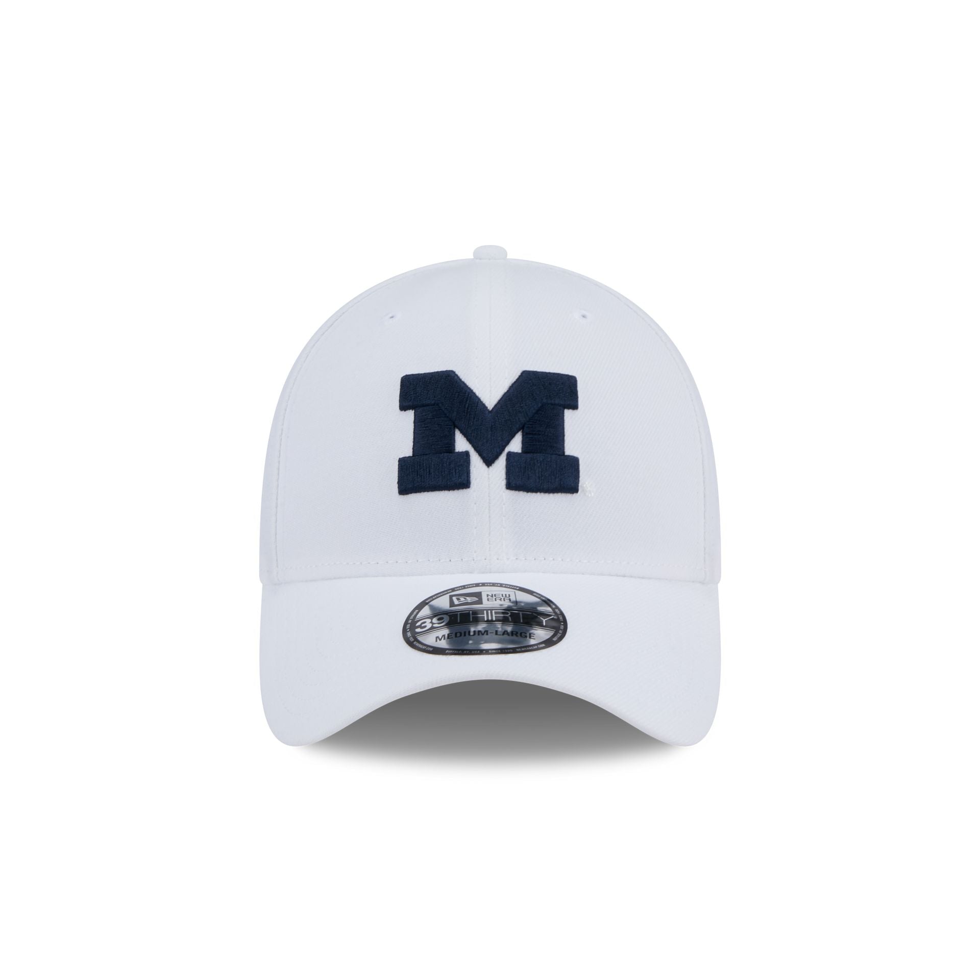 Michigan Wolverines Chrome 39THIRTY Stretch Fit Hat - Image 2