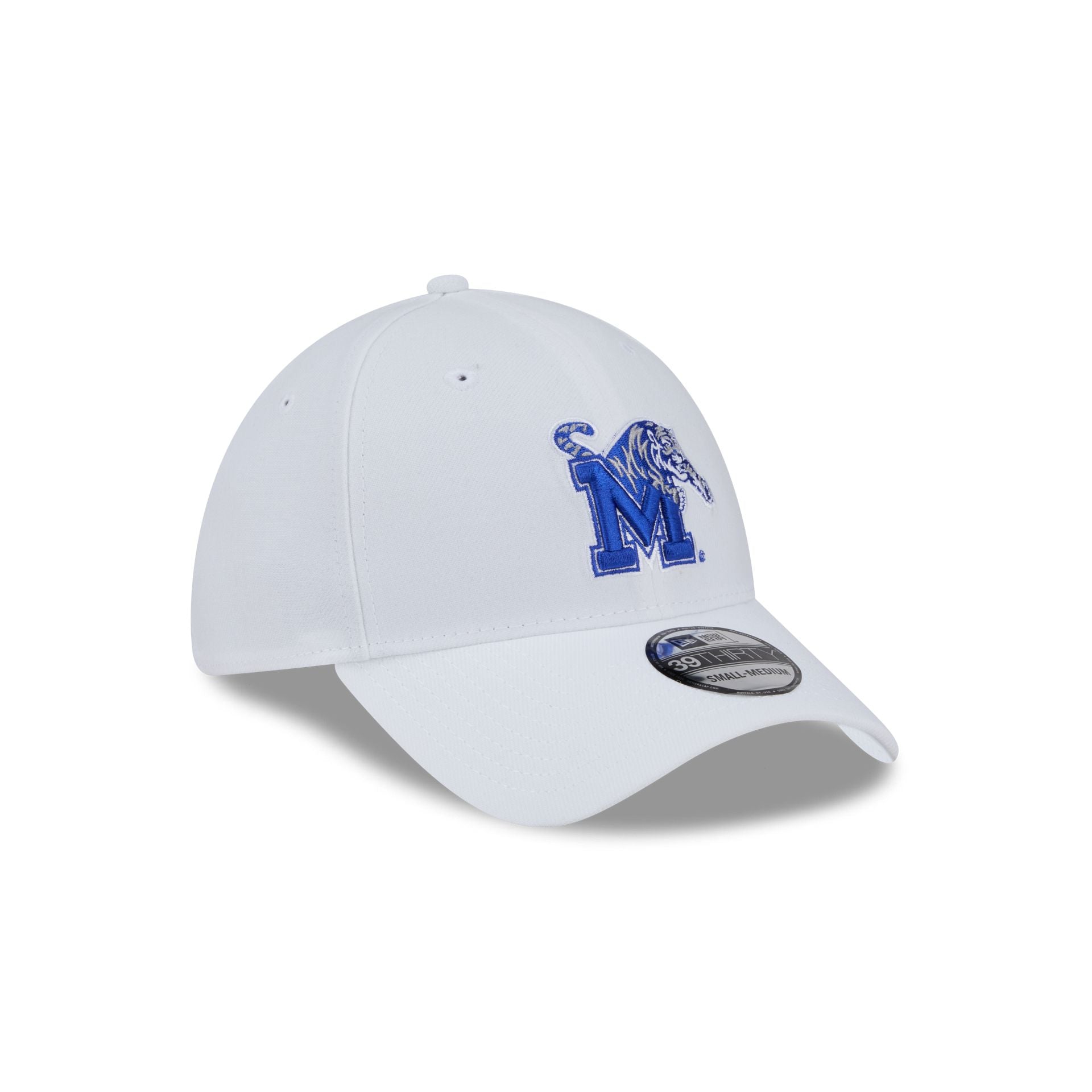 Memphis Tigers Optic White 39THIRTY Stretch Fit Hat - Image 3