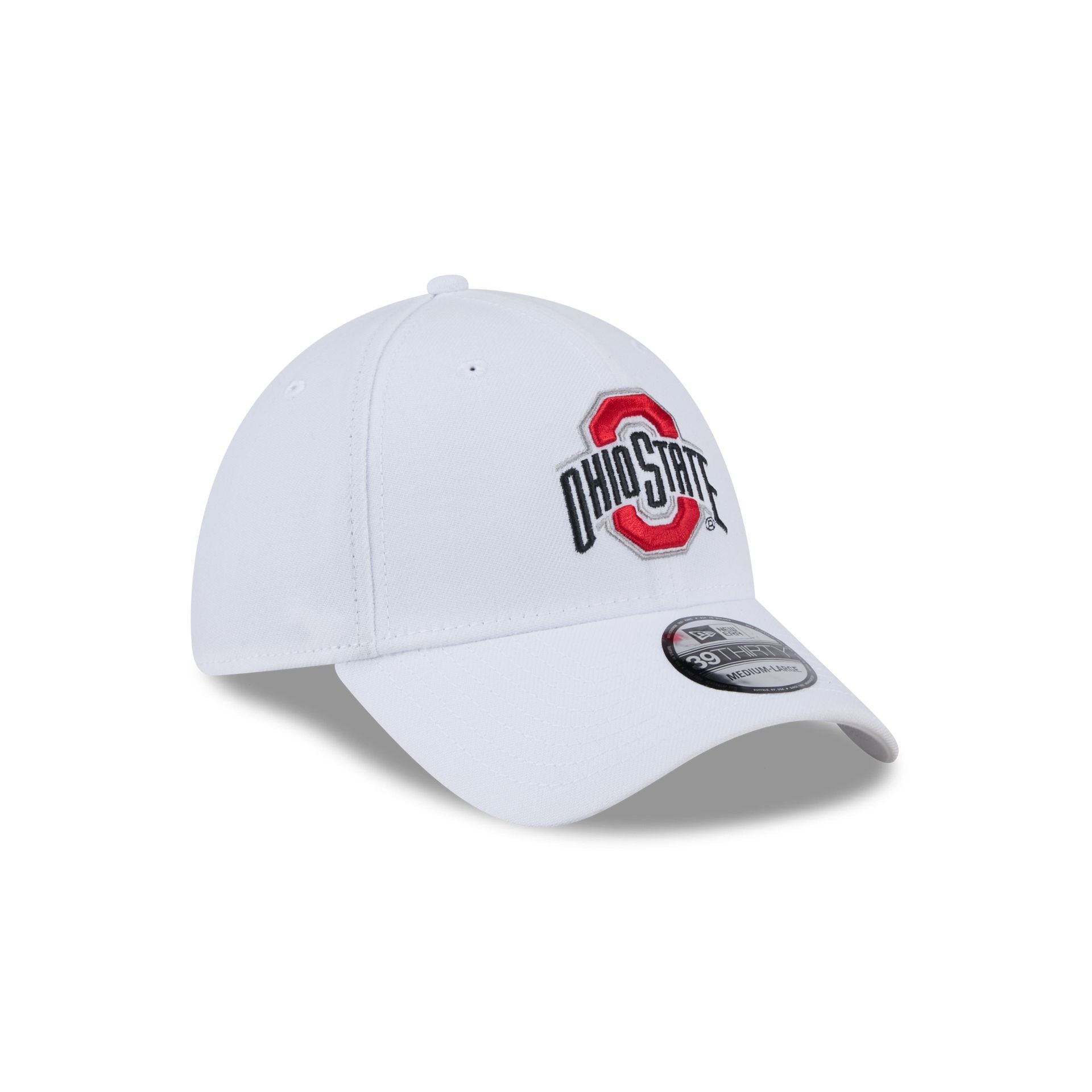 Ohio State Buckeyes Optic White 39THIRTY Stretch Fit Hat - Image 3