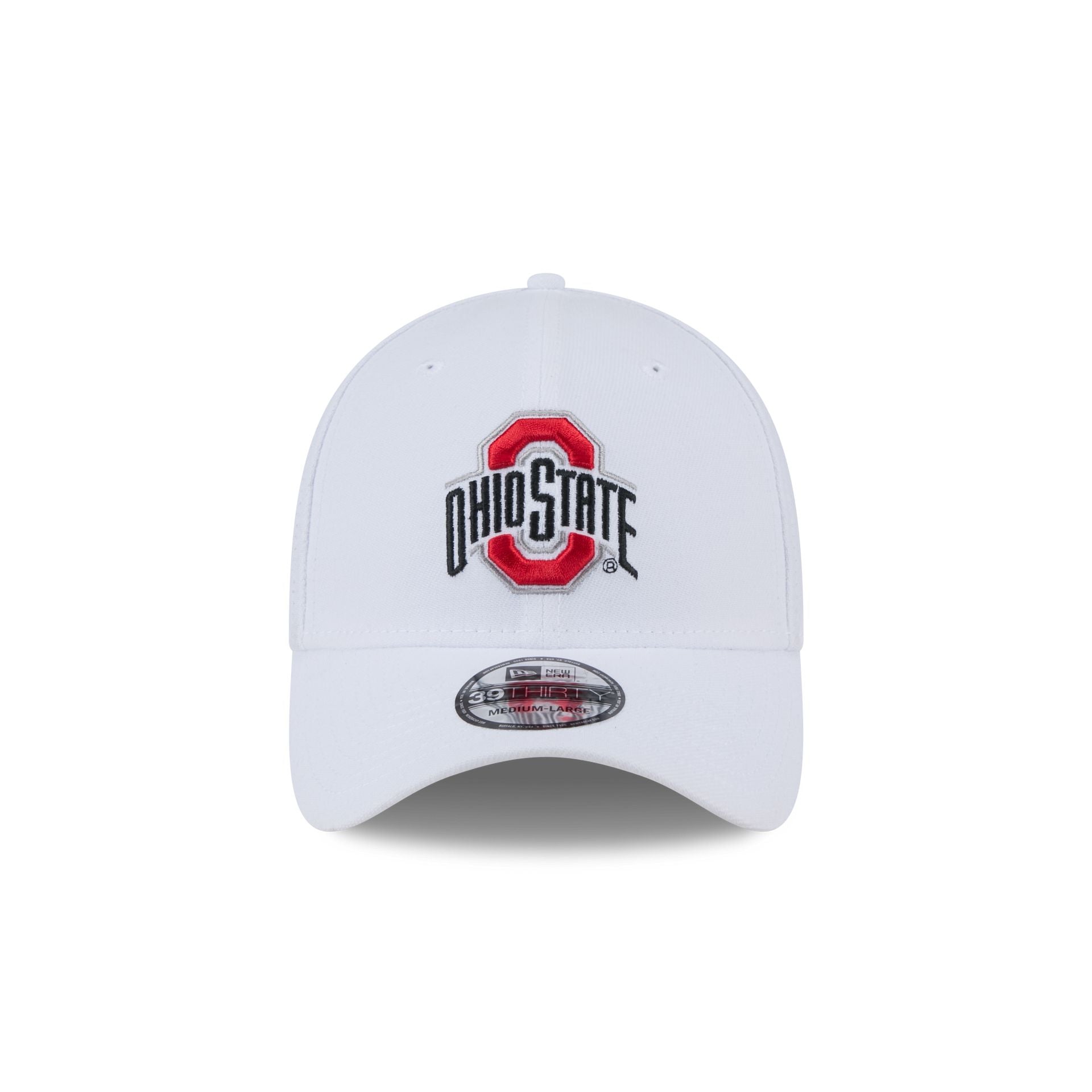 Ohio State Buckeyes Optic White 39THIRTY Stretch Fit Hat - Image 2
