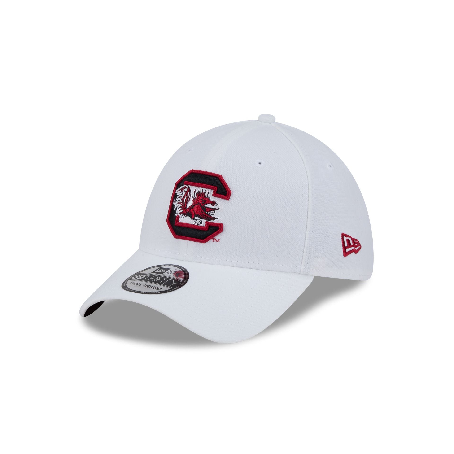 South Carolina Gamecocks Optic White 39THIRTY Stretch Fit Hat