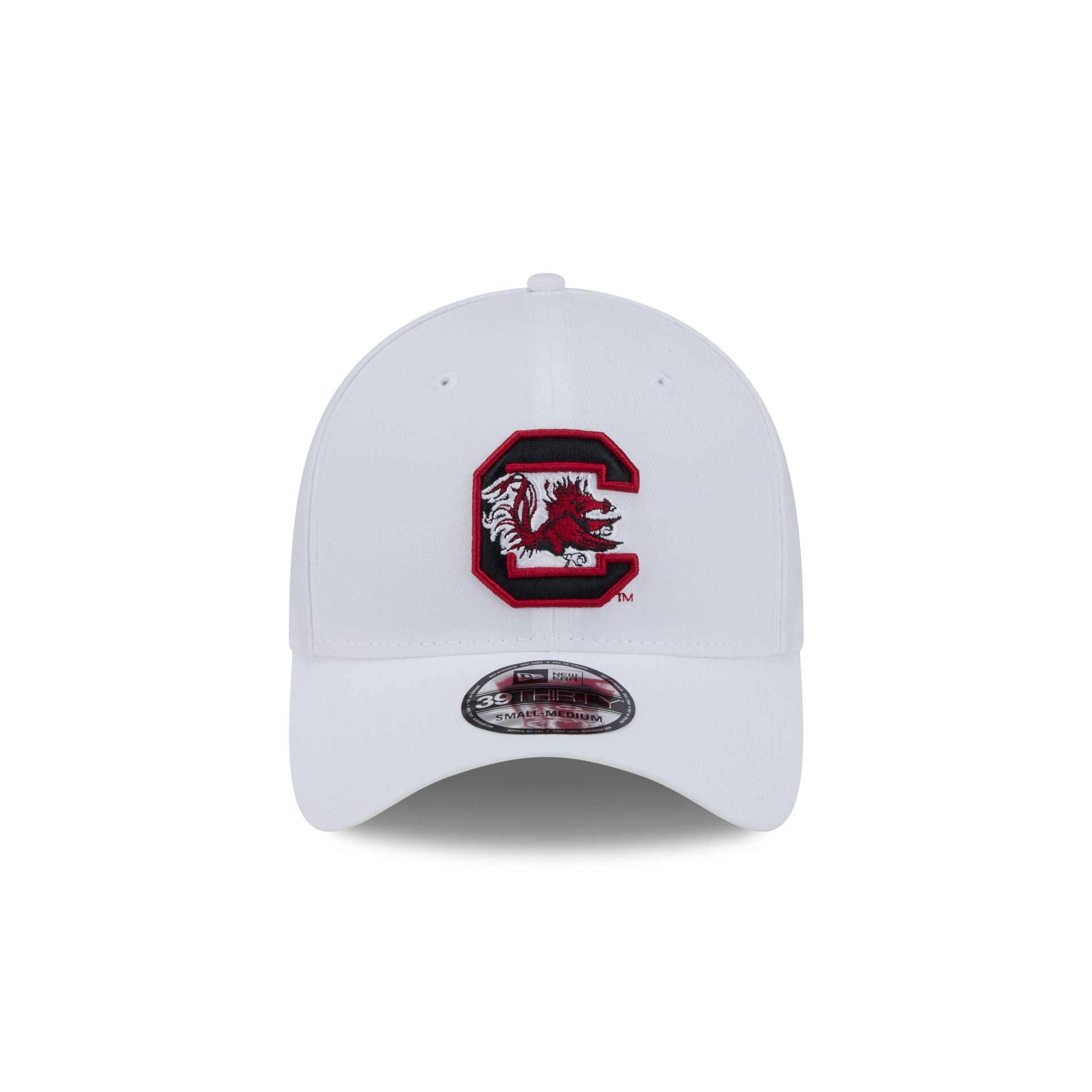 South Carolina Gamecocks Optic White 39THIRTY Stretch Fit Hat - Image 2