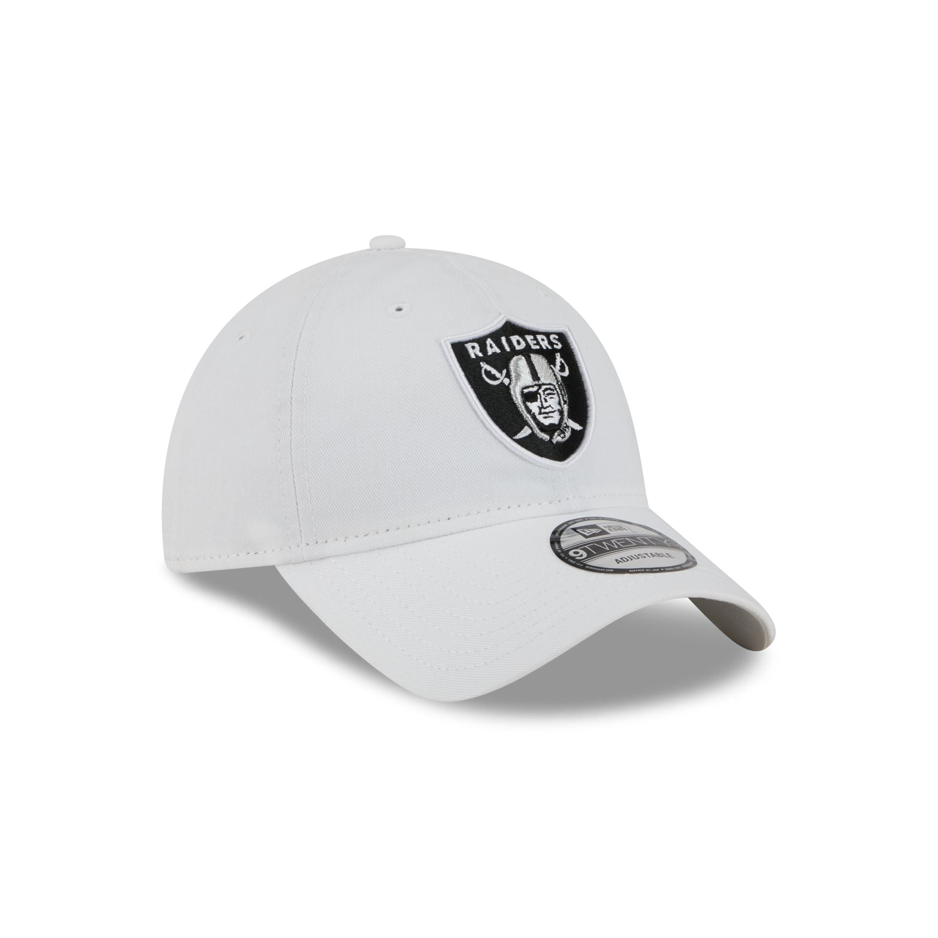 Las Vegas Raiders White 9TWENTY Adjustable Hat - Image 3