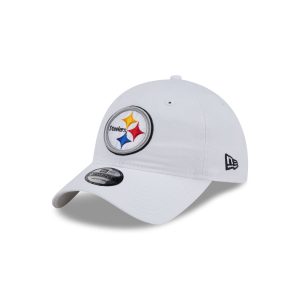 Pittsburgh Steelers White 9TWENTY Adjustable Hat