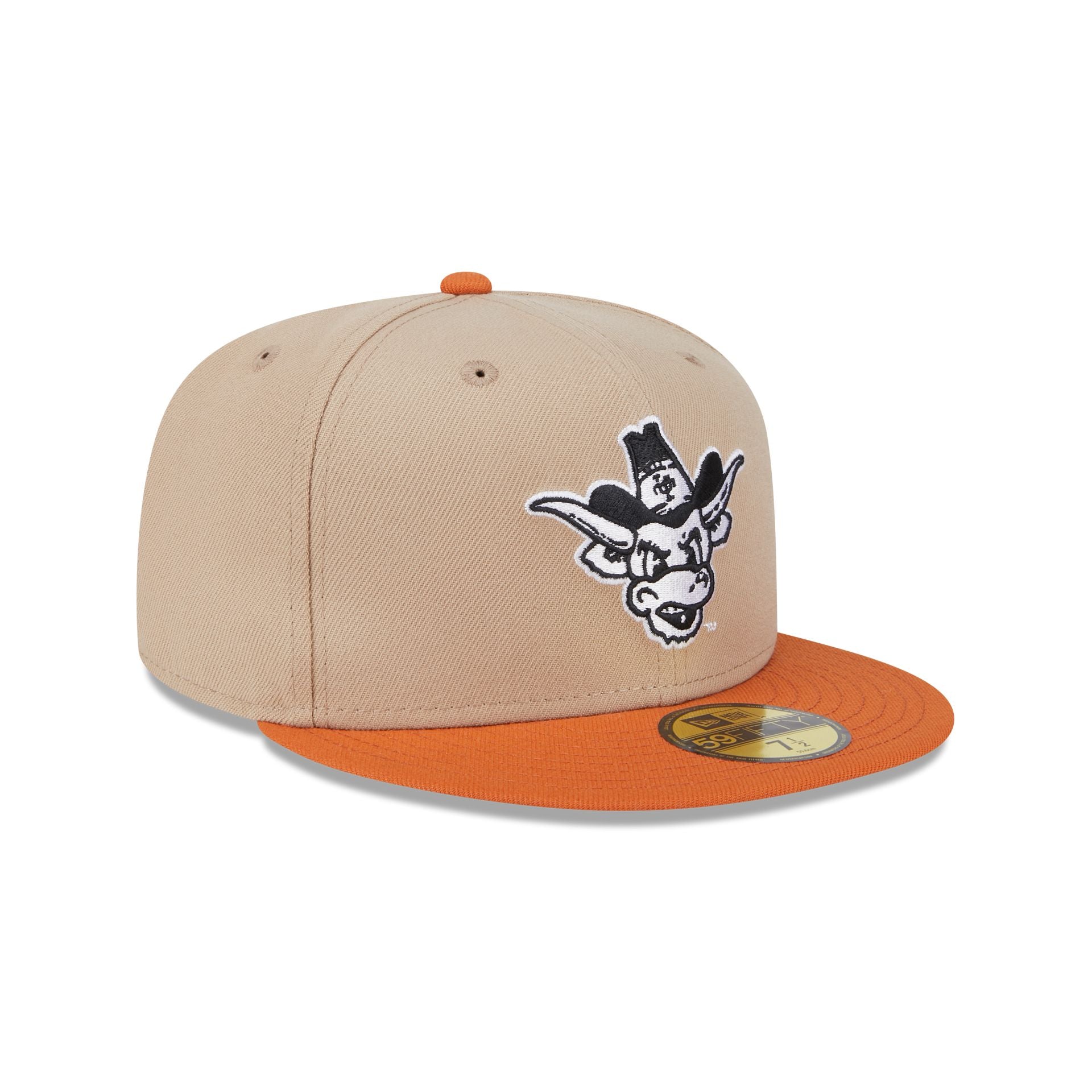 Texas Longhorns Camel College Vault 59FIFTY Fitted Hat - Image 3