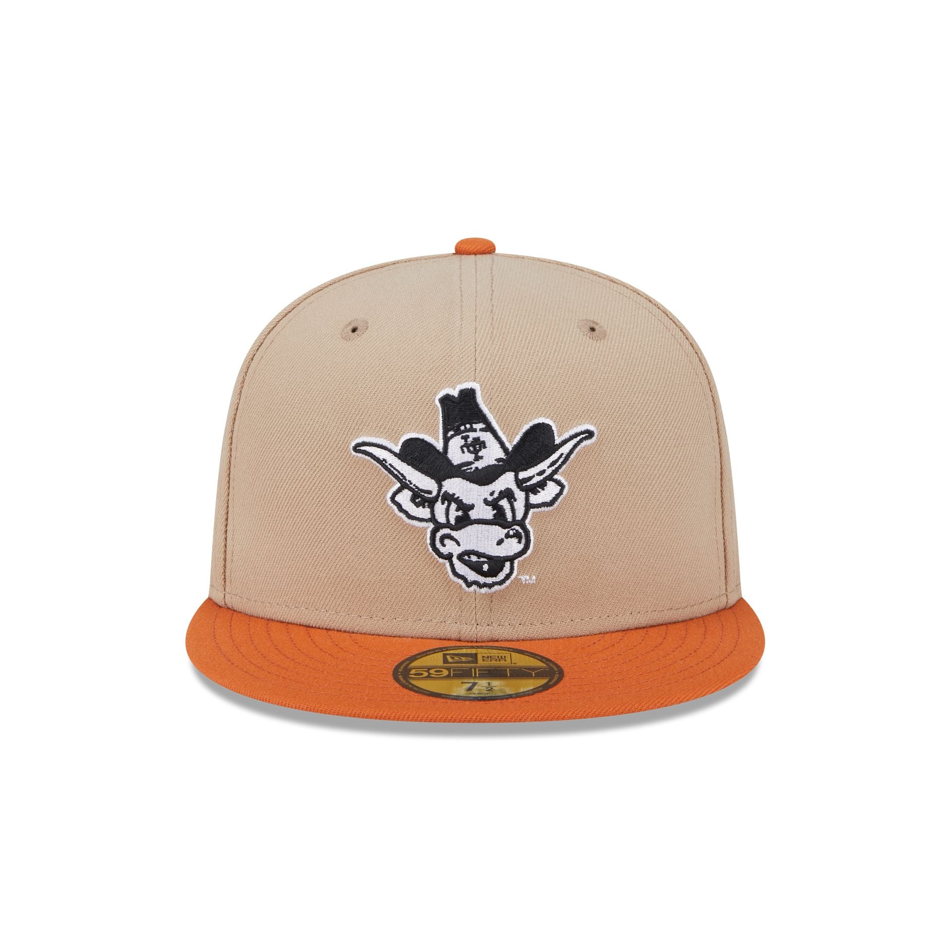 Texas Longhorns Camel College Vault 59FIFTY Fitted Hat - Image 2