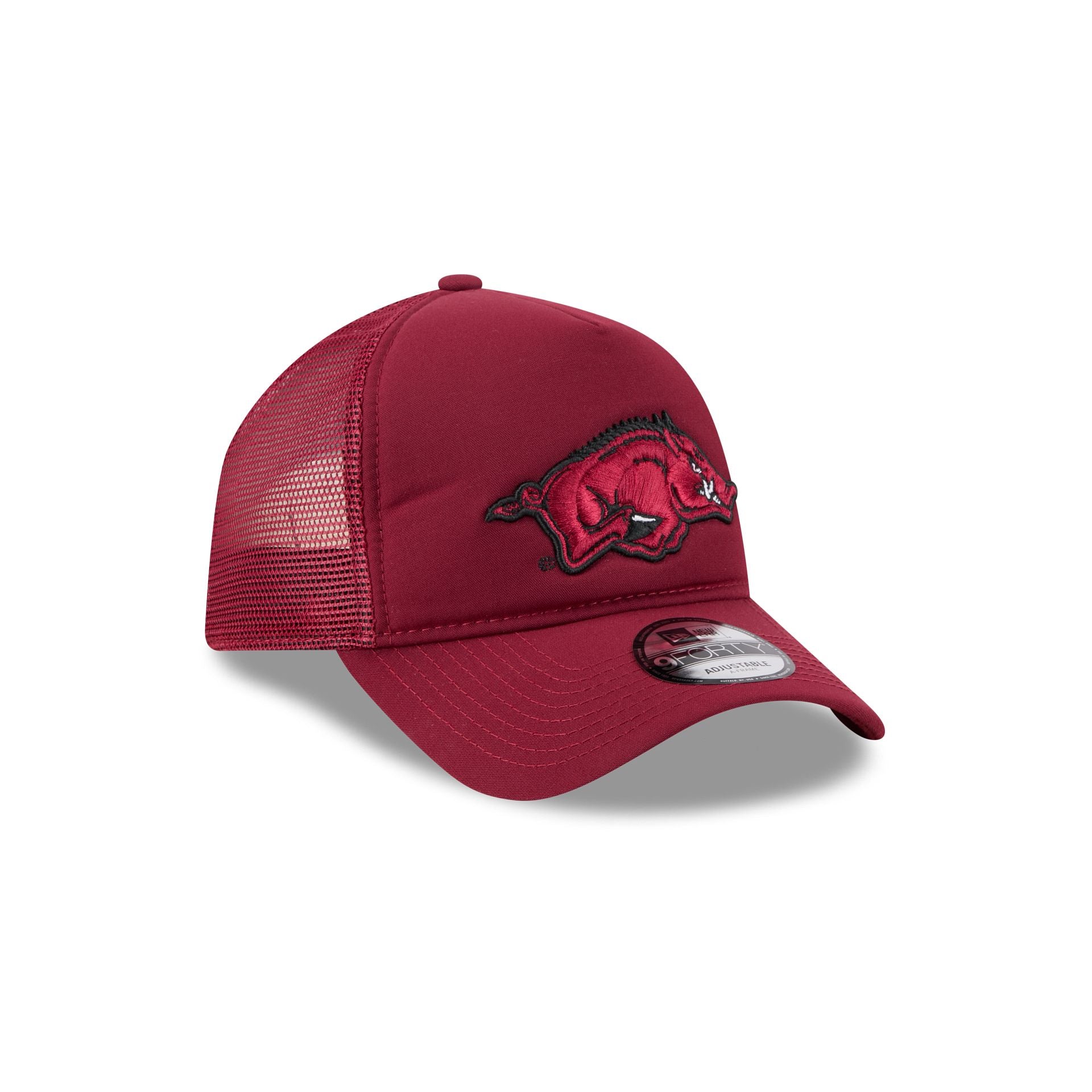 Arkansas Razorbacks Go-To 9FORTY A-Frame Trucker Hat - Image 3