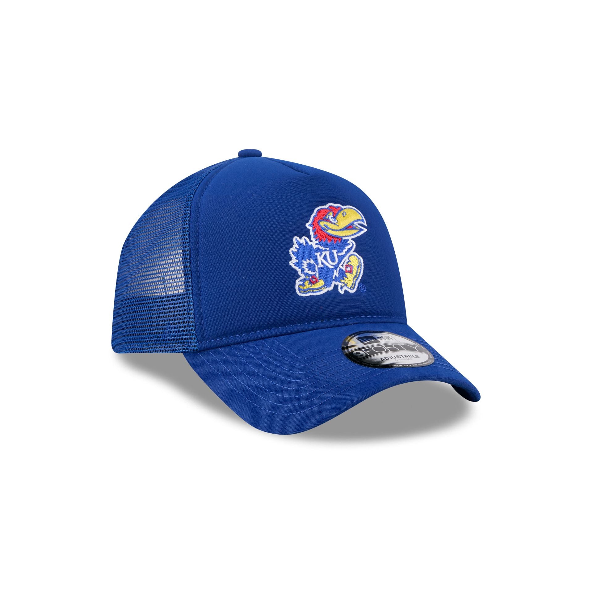 Kansas Jayhawks Go-To 9FORTY A-Frame Trucker Hat - Image 3