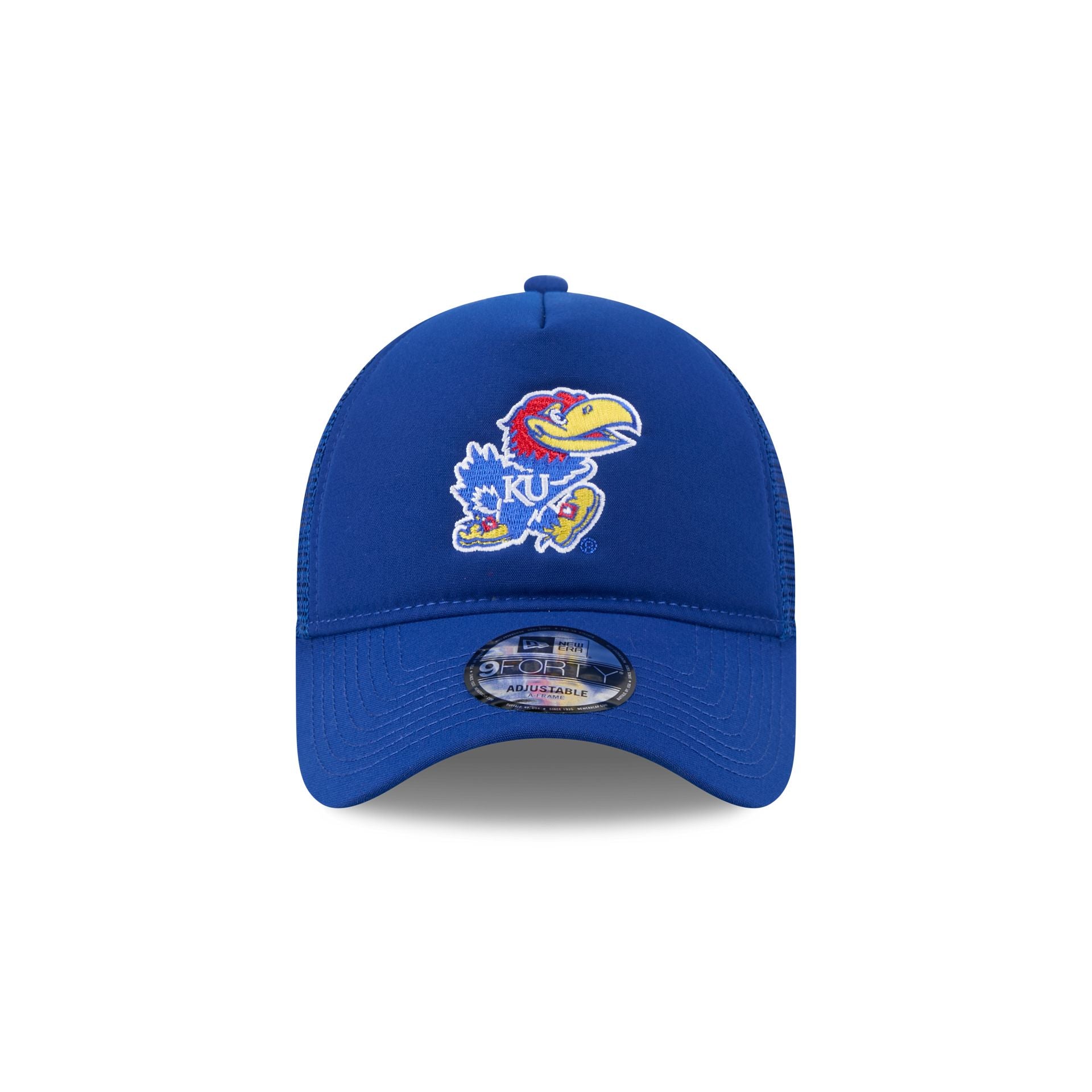 Kansas Jayhawks Go-To 9FORTY A-Frame Trucker Hat - Image 2