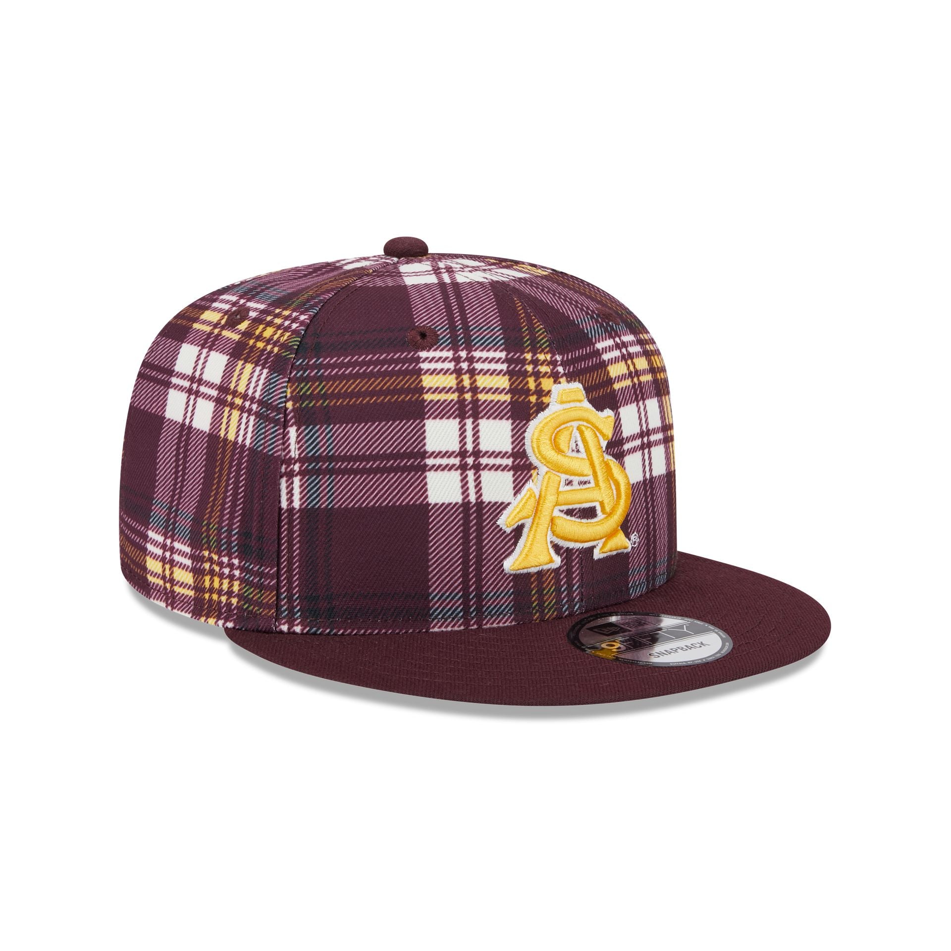 Arizona State Sun Devils Plaid 9FIFTY Snapback Hat - Image 4