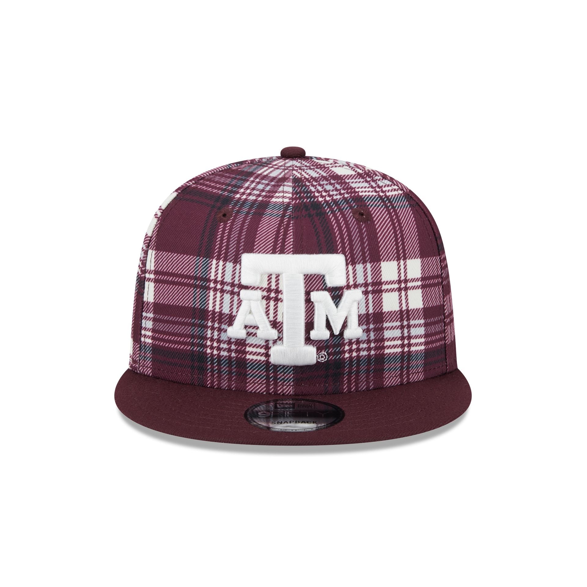 Texas A&M Aggies Plaid 9FIFTY Snapback Hat - Image 2