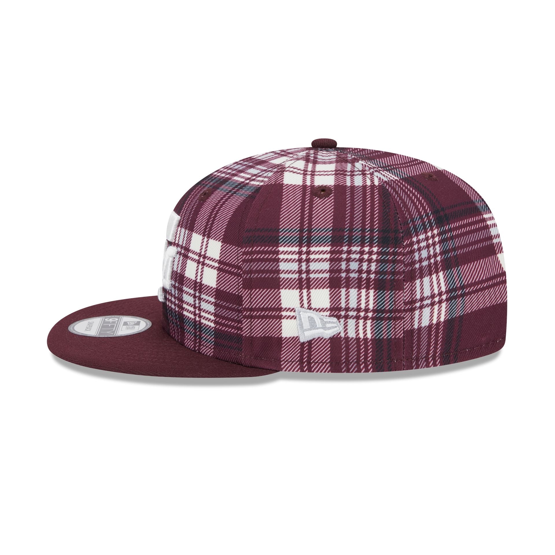 Texas A&M Aggies Plaid 9FIFTY Snapback Hat - Image 4
