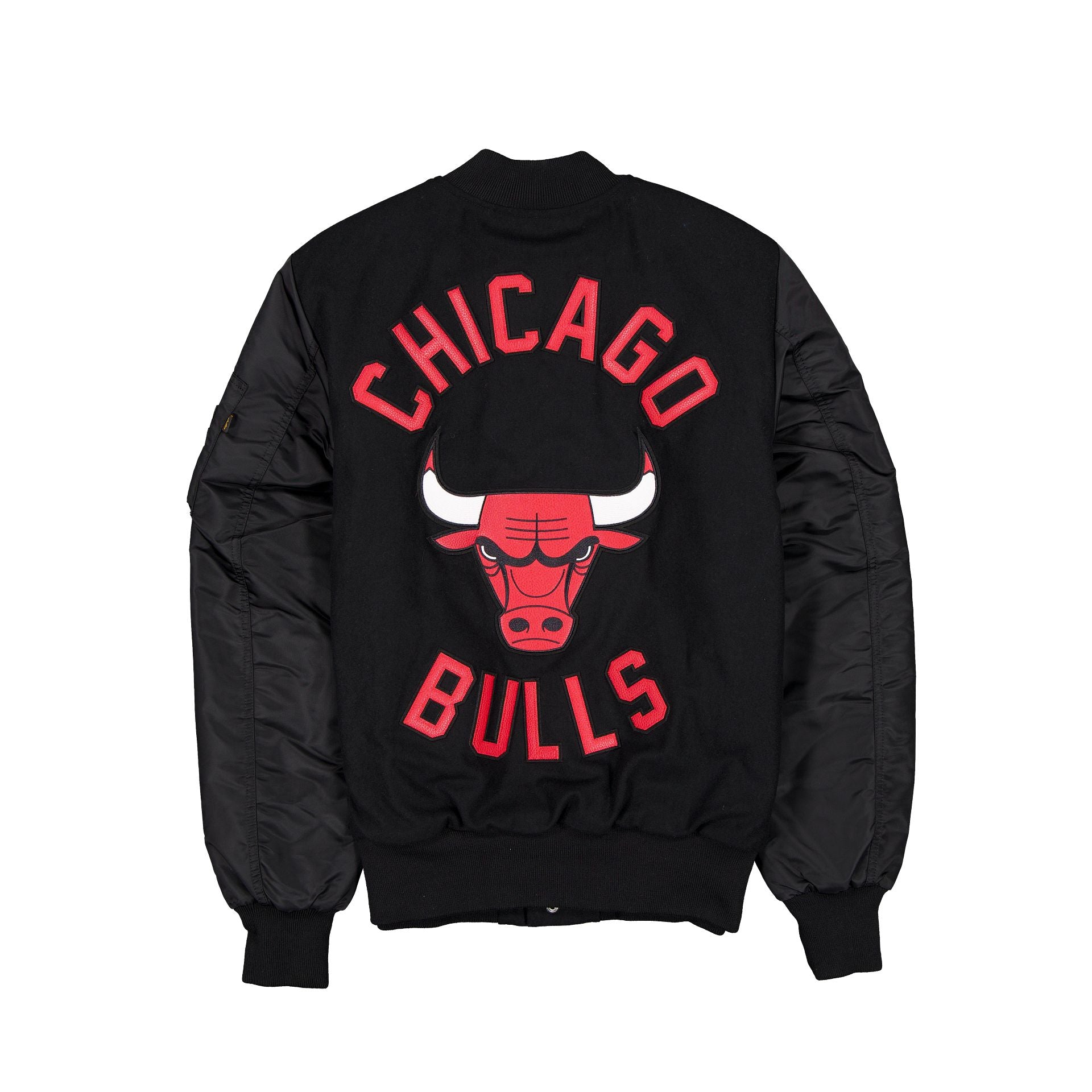 Alpha Industries x Chicago Bulls MA-1 Wool Varsity Jacket - Image 3