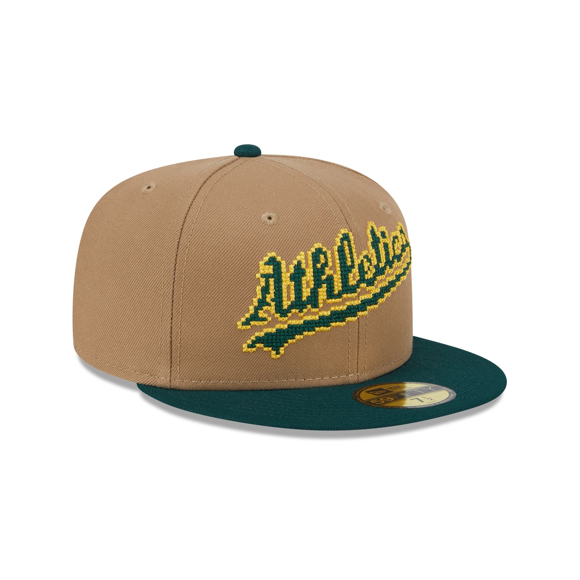 Athletics Classic 8-Bit Wordmark 59FIFTY Fitted Hat - Image 3