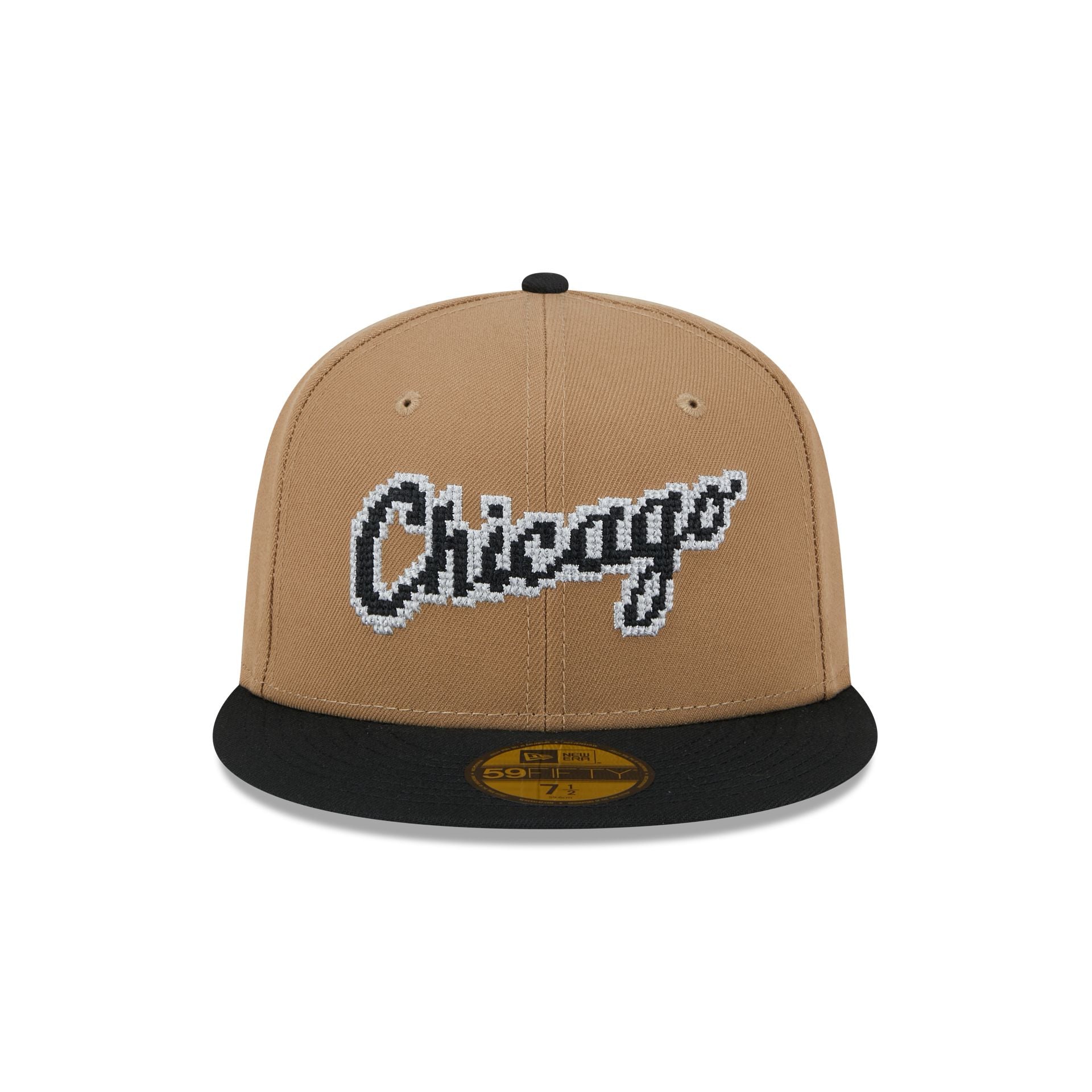 Chicago White Sox Classic 8-Bit Wordmark 59FIFTY Fitted Hat - Image 2