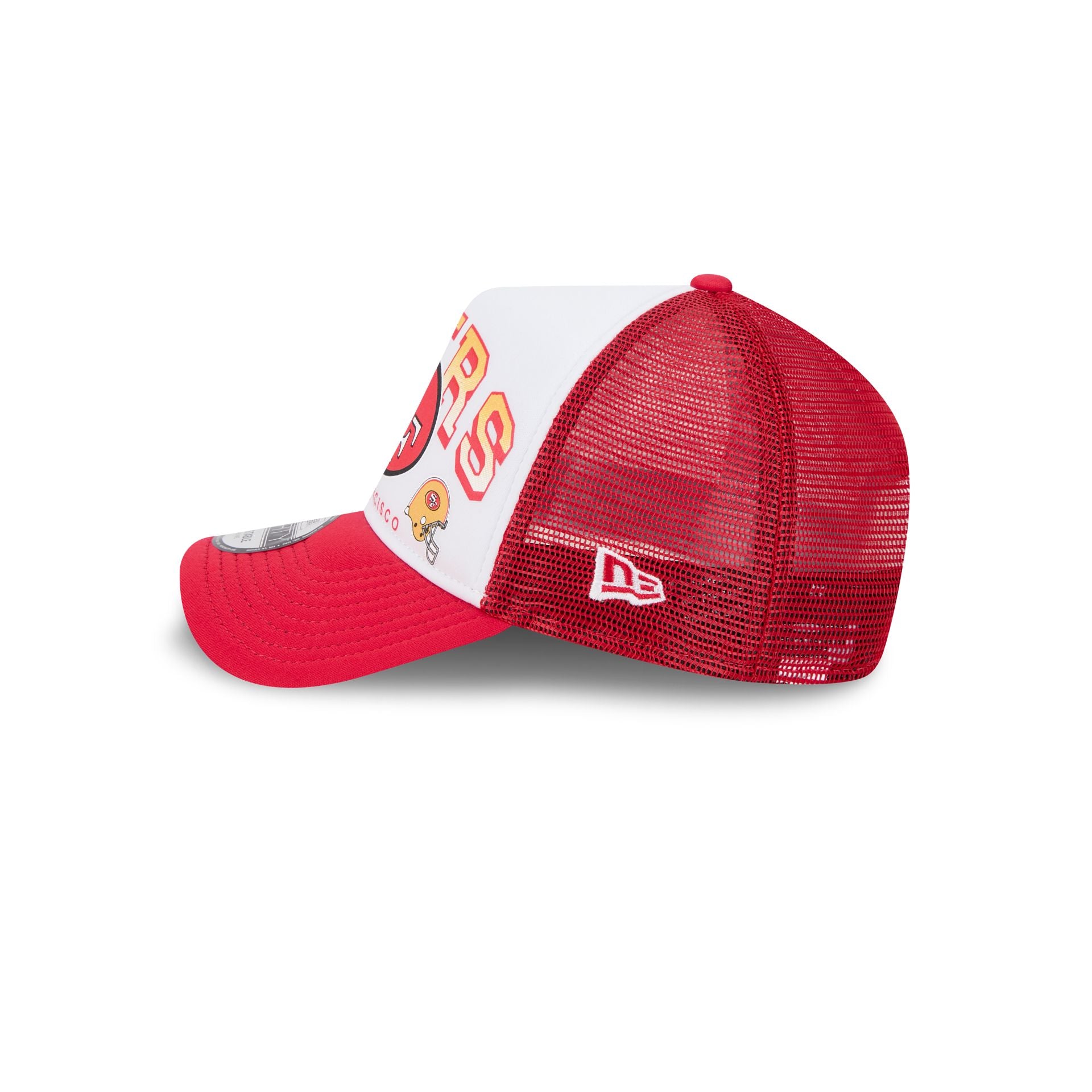 San Francisco 49ers Sport Classics 9FORTY A-Frame Trucker Hat - Image 4
