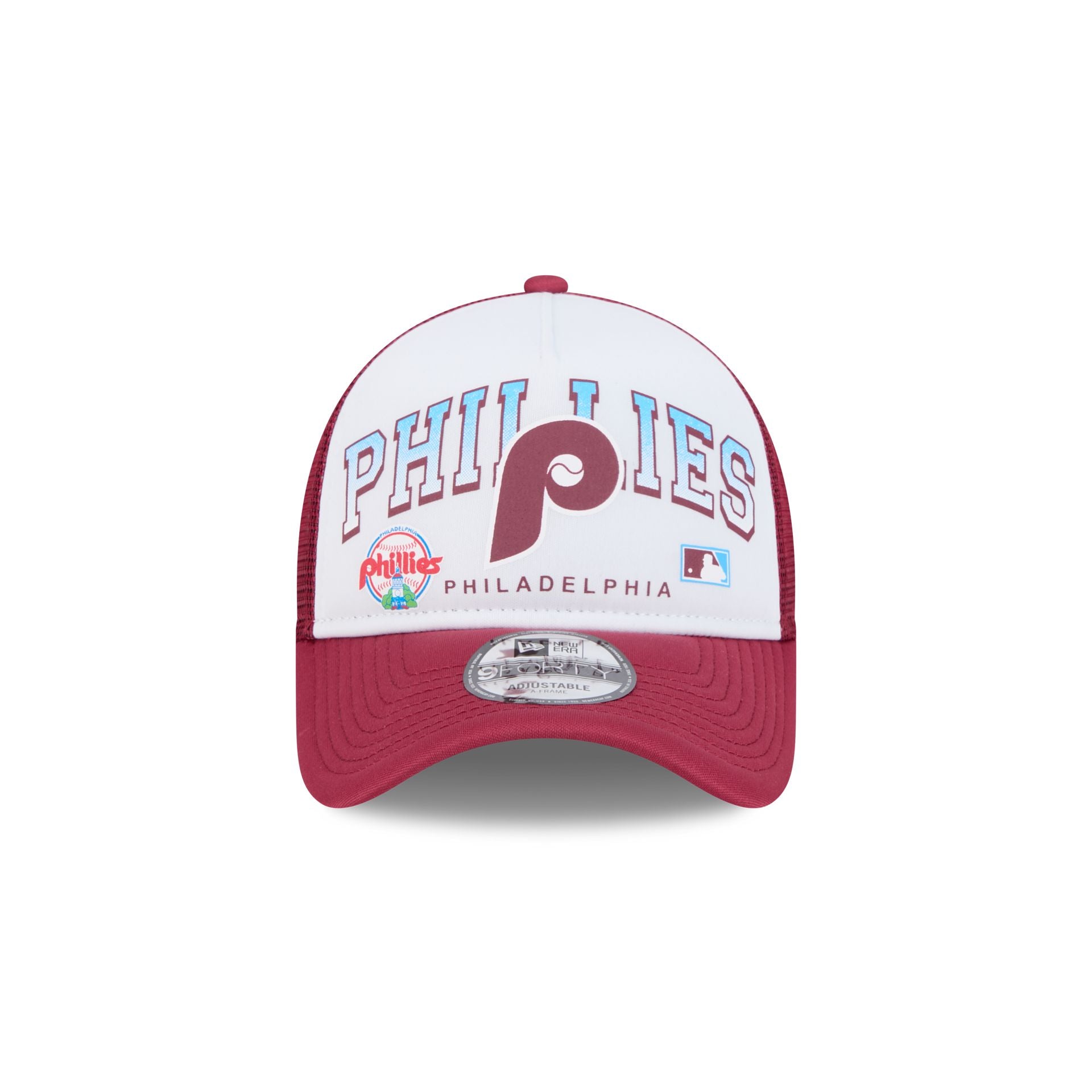 Philadelphia Phillies Sport Classics 9FORTY A-Frame Trucker Hat - Image 2