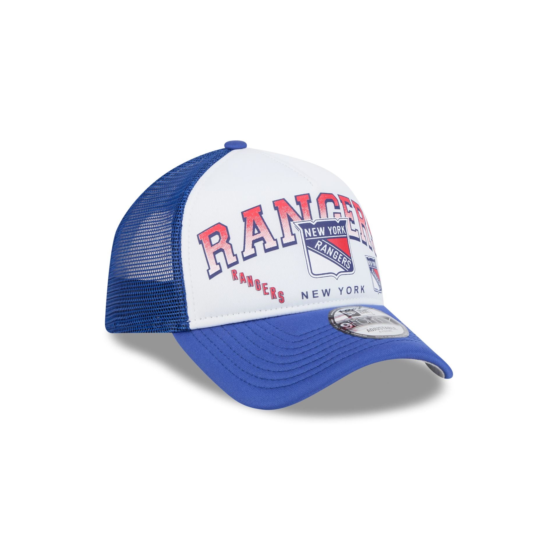 New York Rangers Sport Classics 9FORTY A-Frame Trucker Hat - Image 3