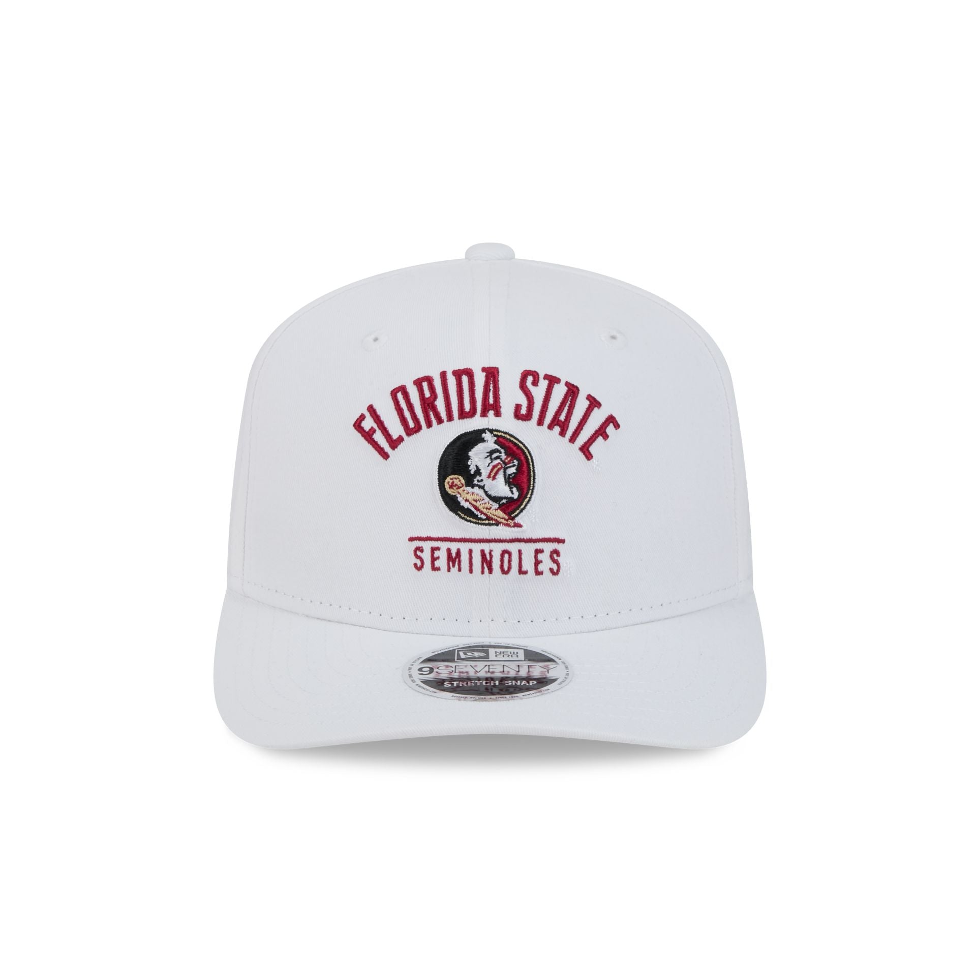 Florida State Seminoles Optic White 9SEVENTY Stretch-Snap Hat - Image 2