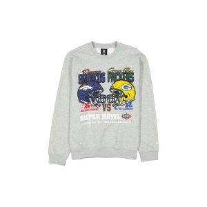 NFL Super Bowl XXXII Sport Classics Sport Classics Gray Crewneck