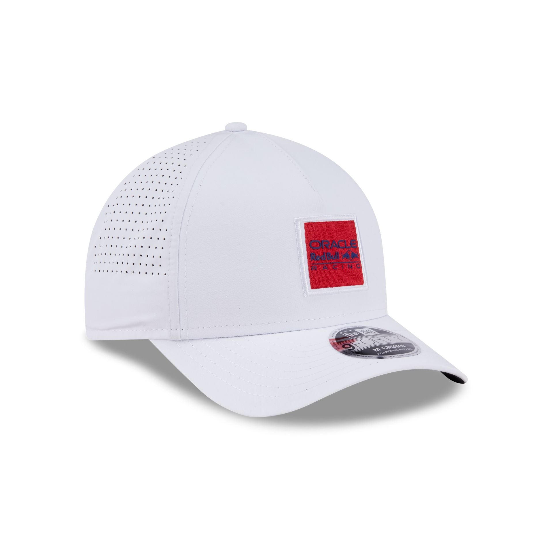 Oracle Red Bull Racing Optic White 9FORTY M-Crown A-Frame Snapback Hat - Image 3