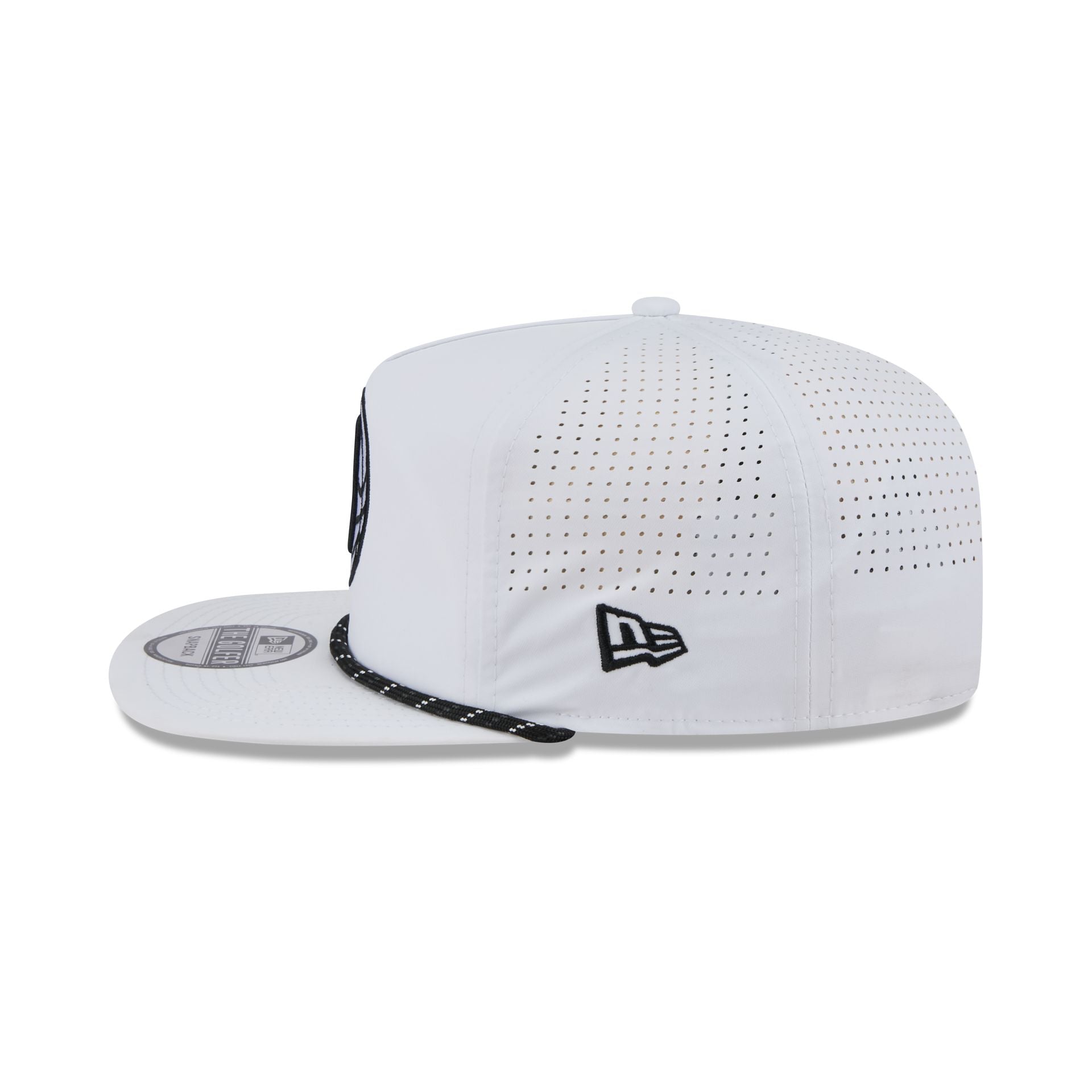Brooklyn Nets Optic White Performance Rope Golfer Hat - Image 4