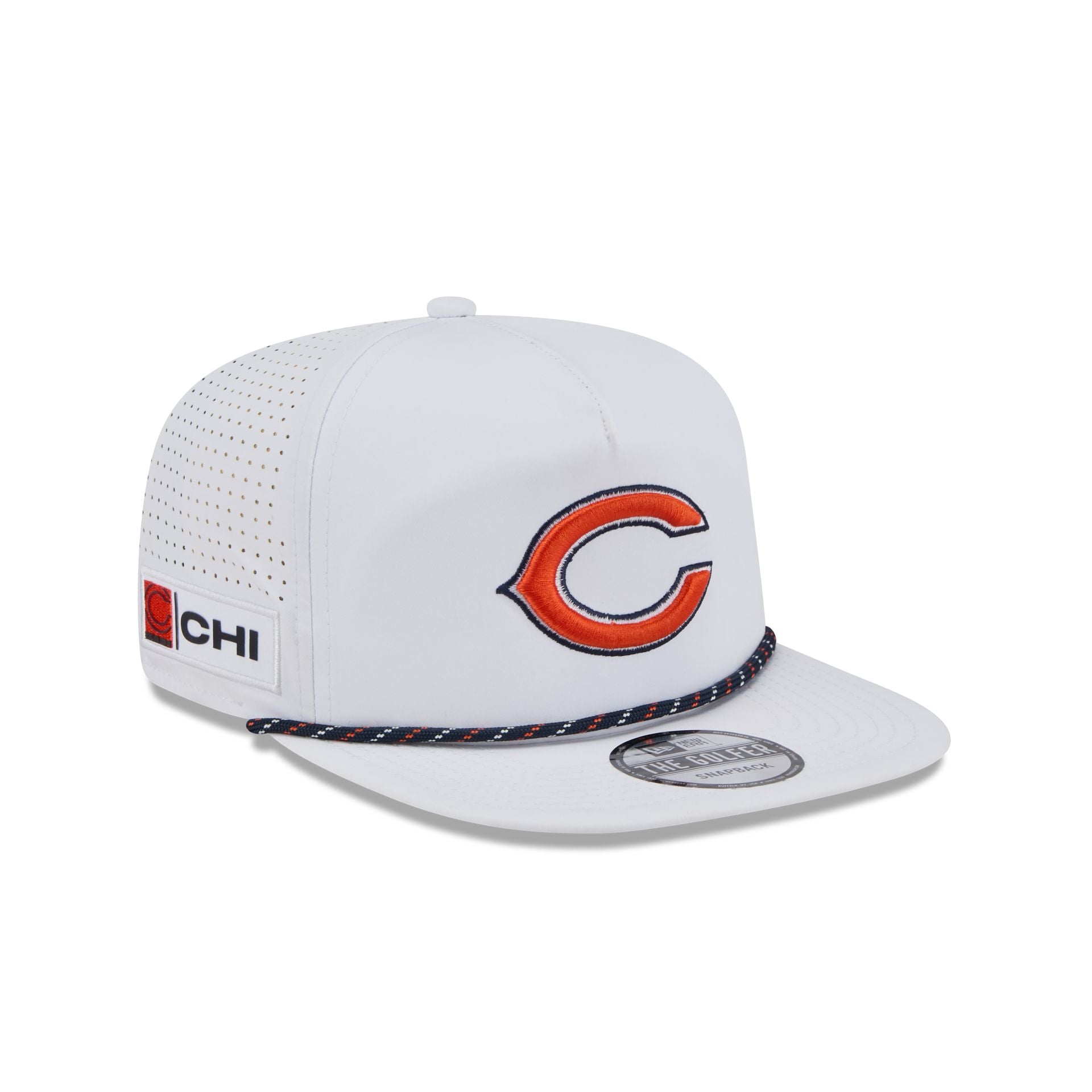 Chicago Bears Optic White Performance Rope Golfer Hat - Image 3