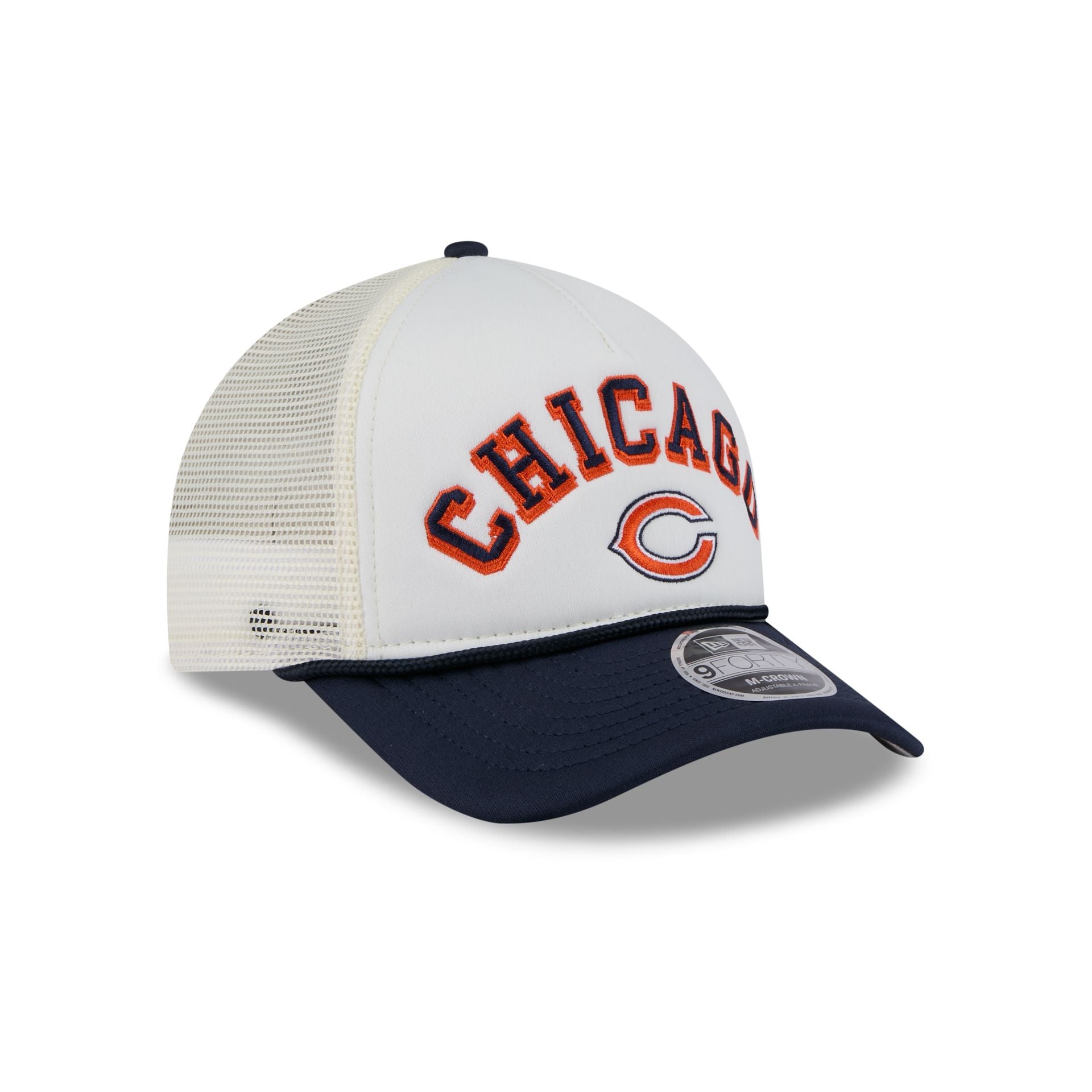 Chicago Bears Chrome Arch 9FORTY M-Crown A-Frame Trucker Hat - Image 3