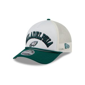 Philadelphia Eagles Chrome Arch 9FORTY M-Crown A-Frame Trucker Hat
