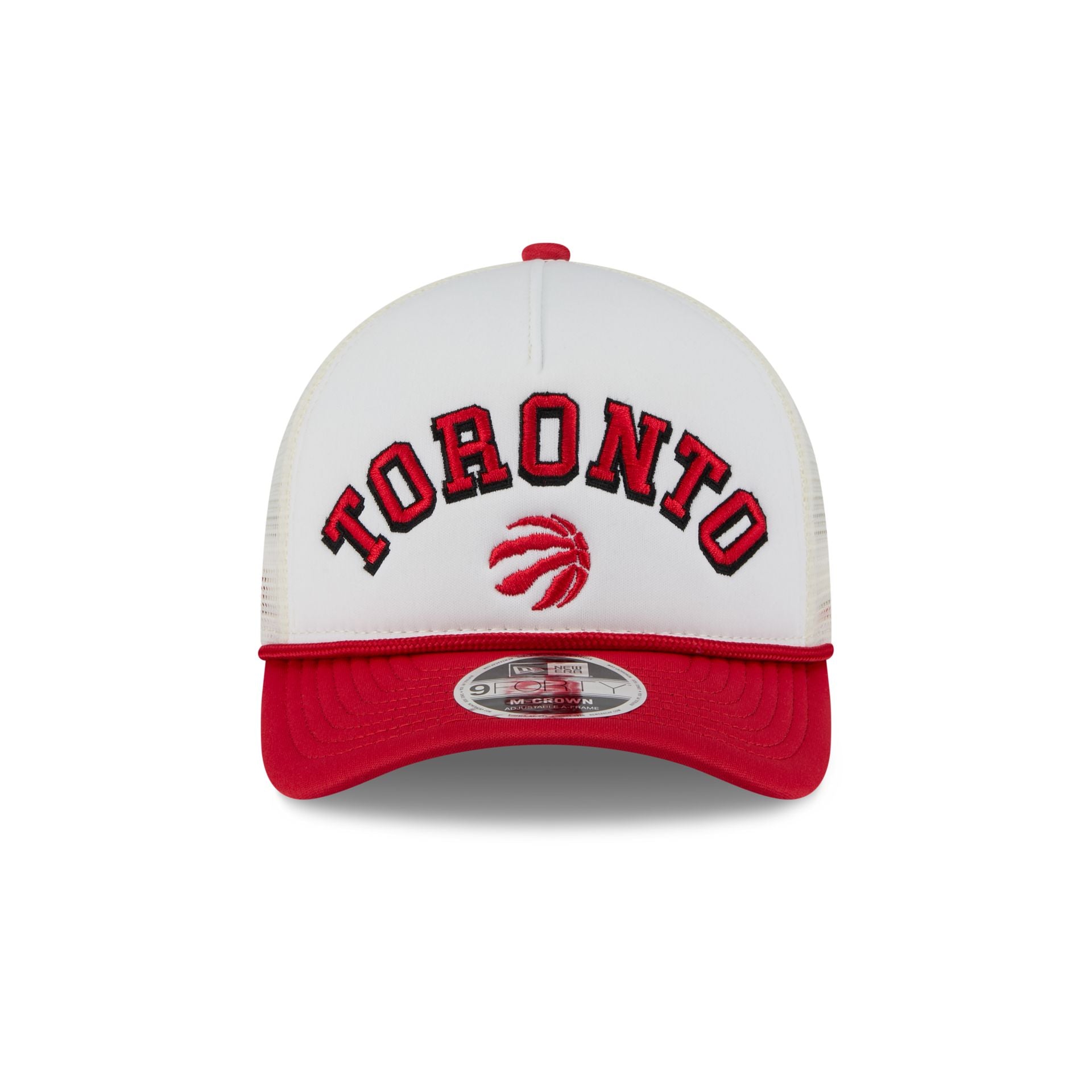 Toronto Raptors Chrome Arch 9FORTY M-Crown A-Frame Trucker Hat - Image 2