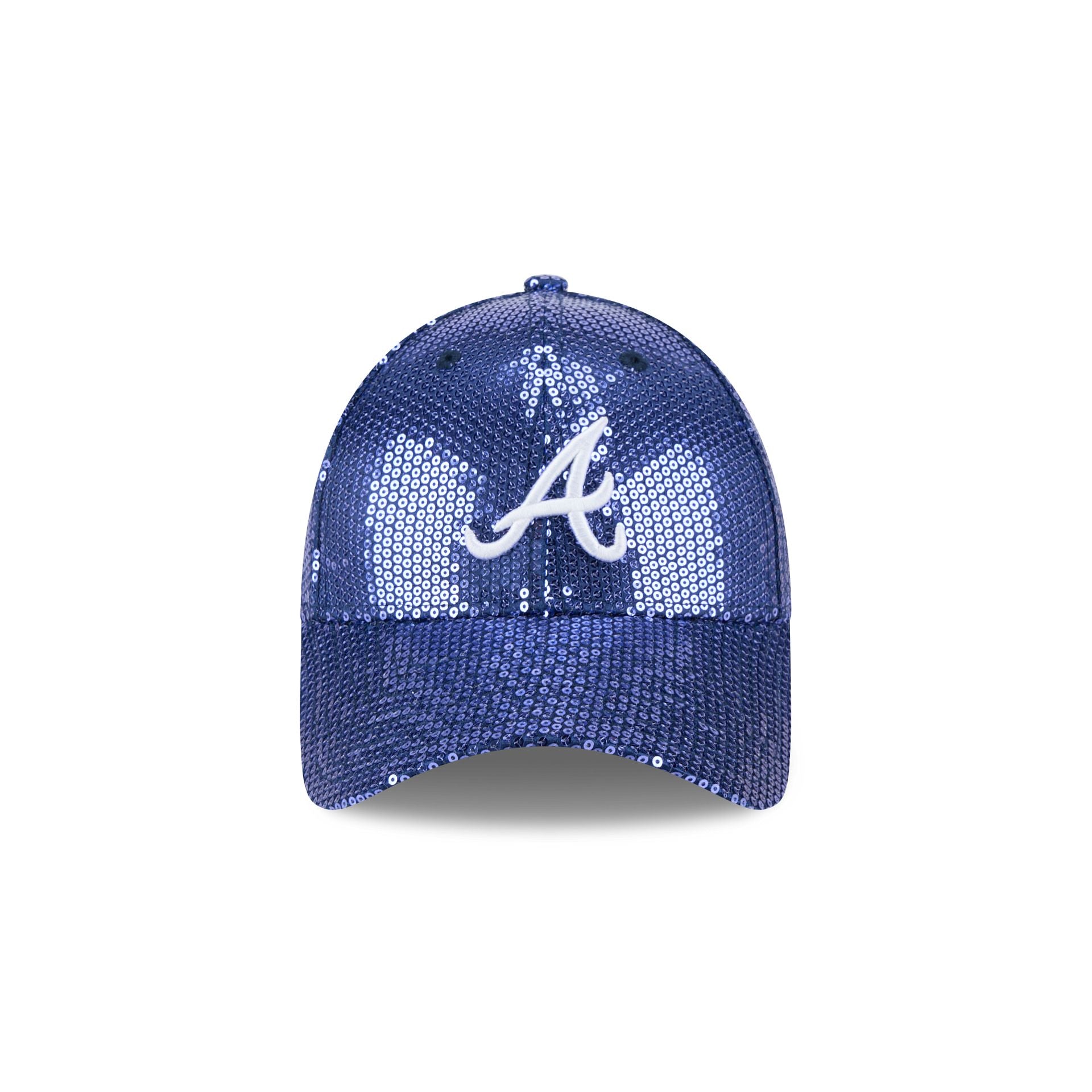 Atlanta Braves Sequin Women's 9FORTY Adjustable Hat - Image 2