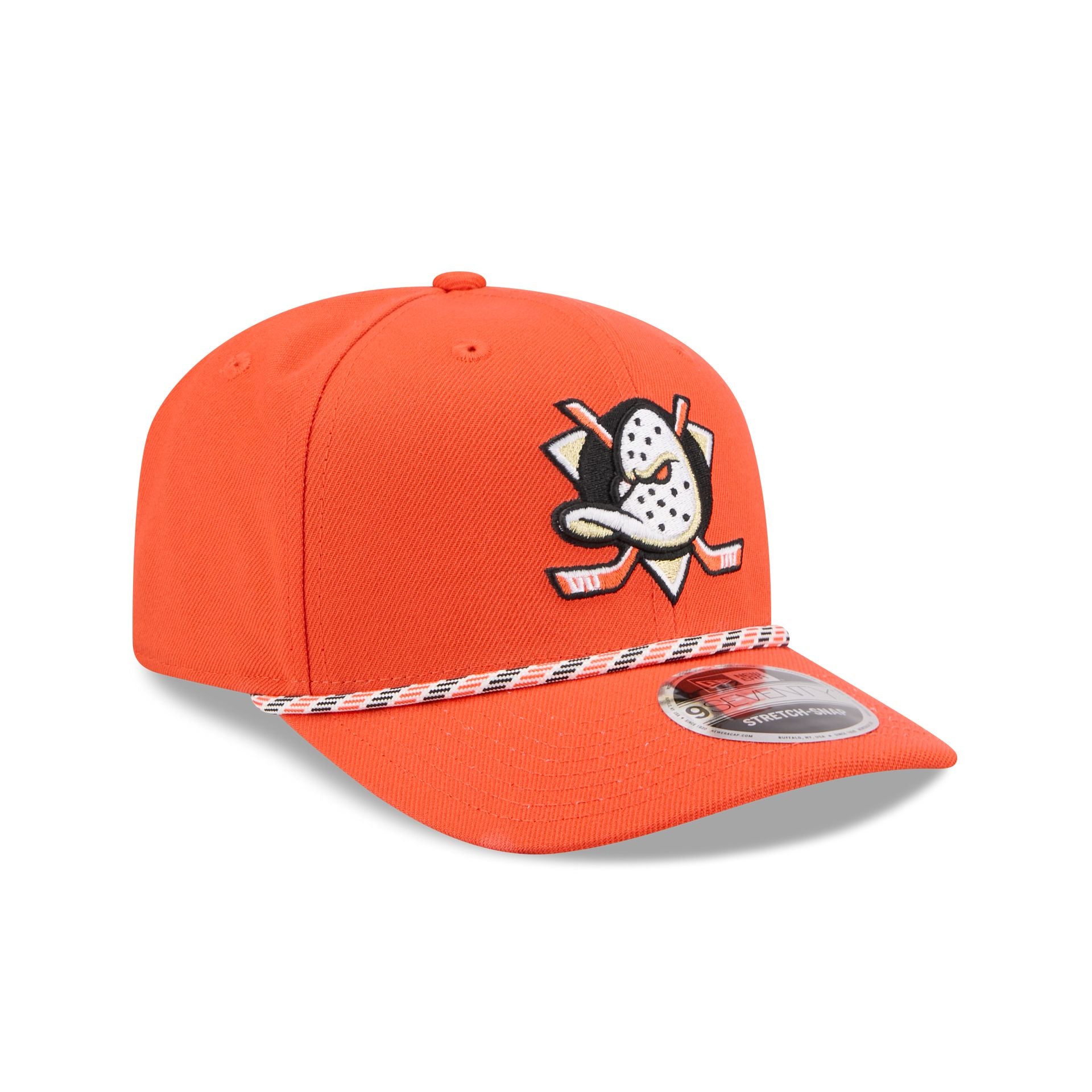 Anaheim Ducks Multicolor Rope 9SEVENTY Stretch-Snap Hat - Image 3