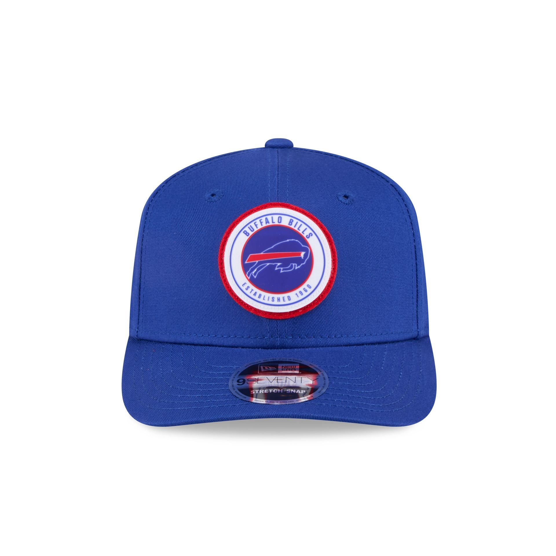 Buffalo Bills Circle Patch 9SEVENTY Stretch-Snap Hat - Image 2